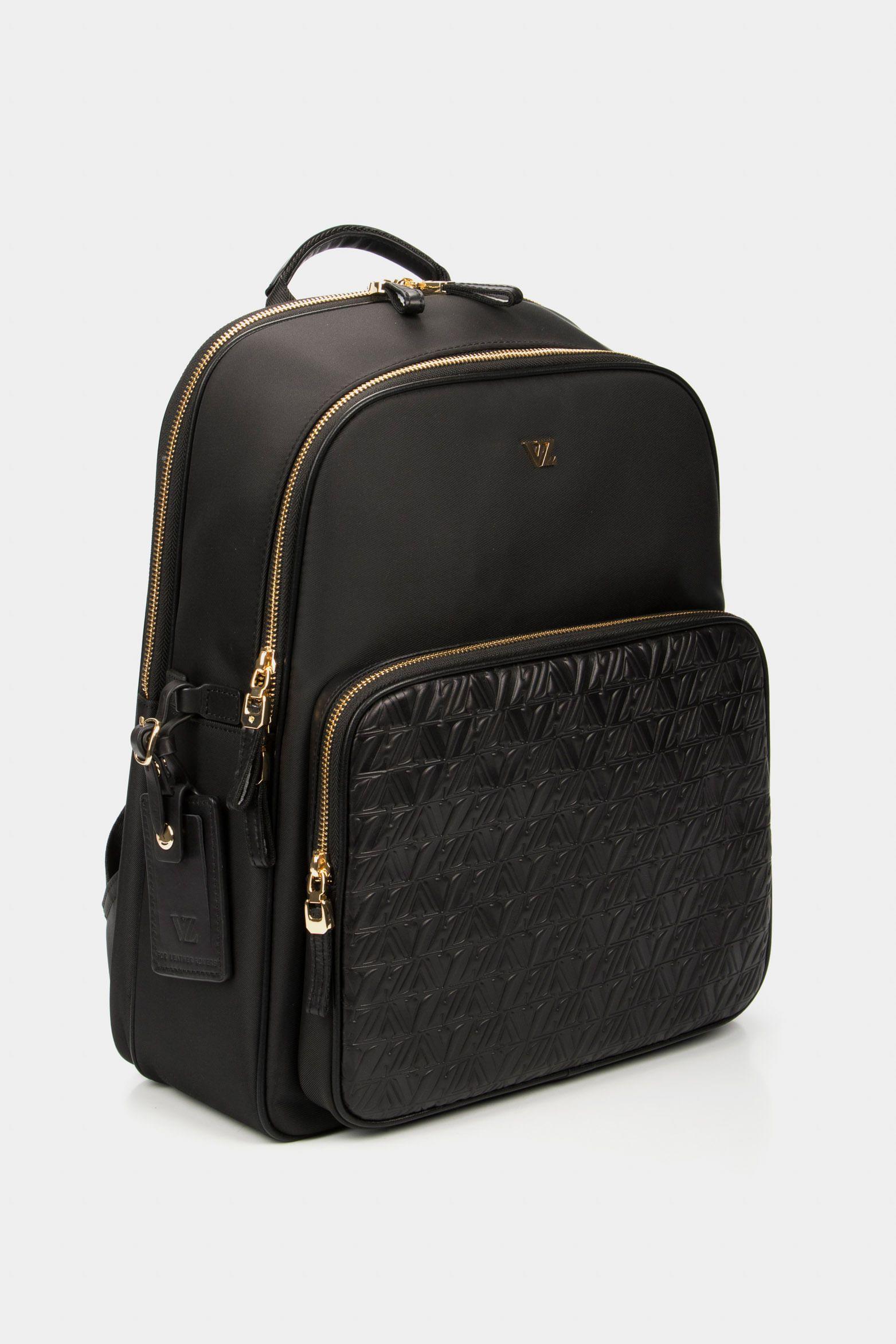 Vélez Mochila Nylon Monocromático Negro-2