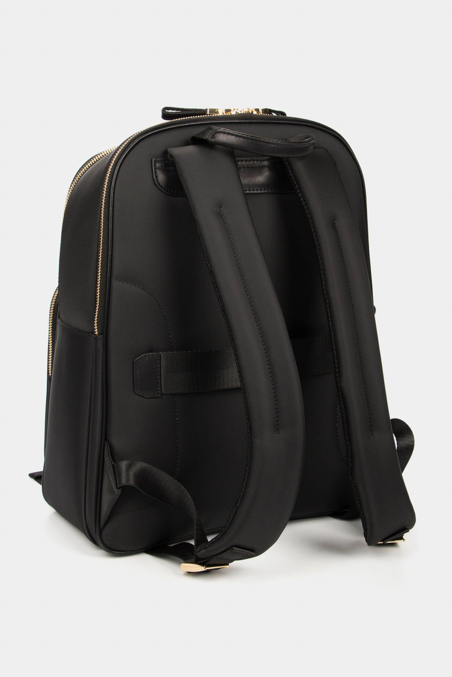Vélez Mochila Nylon Monocromático Negro-3