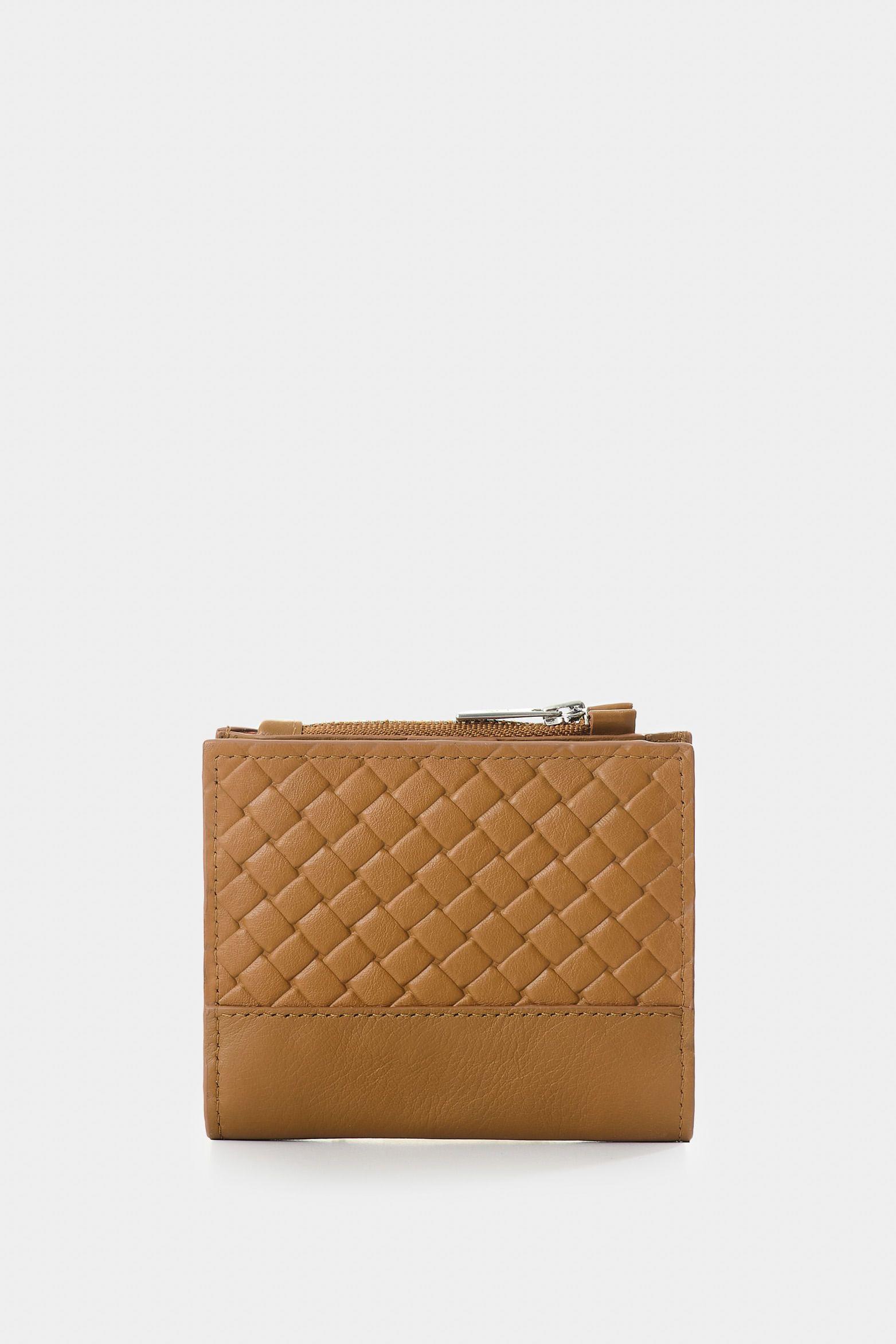 Vélez Billetera De Cuero Grabado Para Mujer Hazen Miel-2