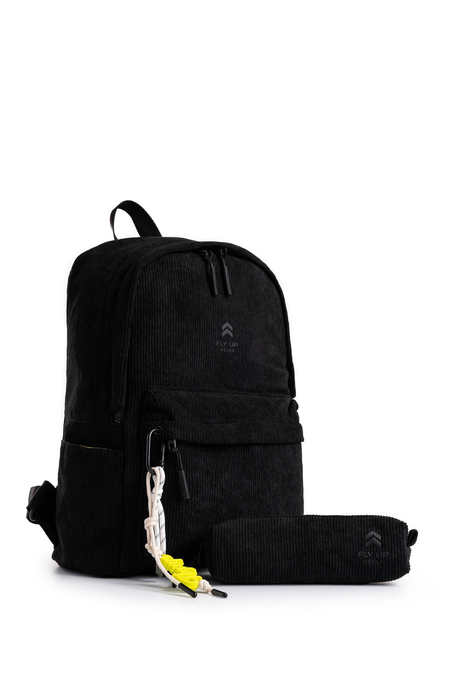 Morral Star en corduroy para mujer Fly Up negro-1