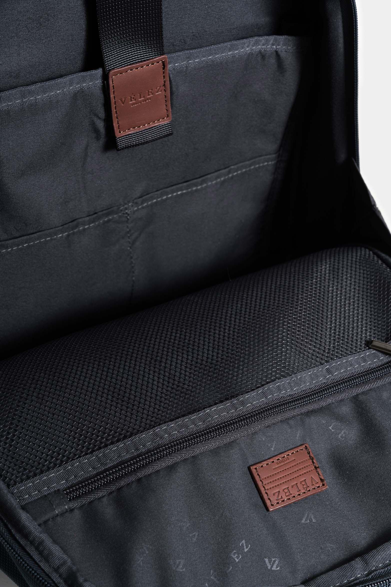 Morral casual Living lona contrastes Azul Oscuro-4