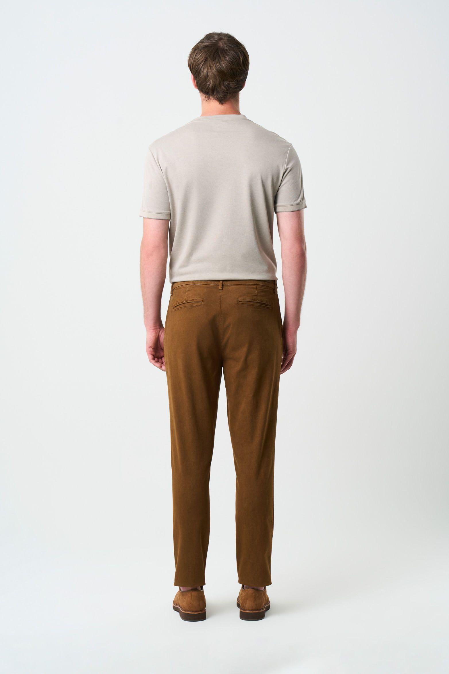 Vélez Pantalón Chino Italo Para Hombre Semifitted Cafe-2