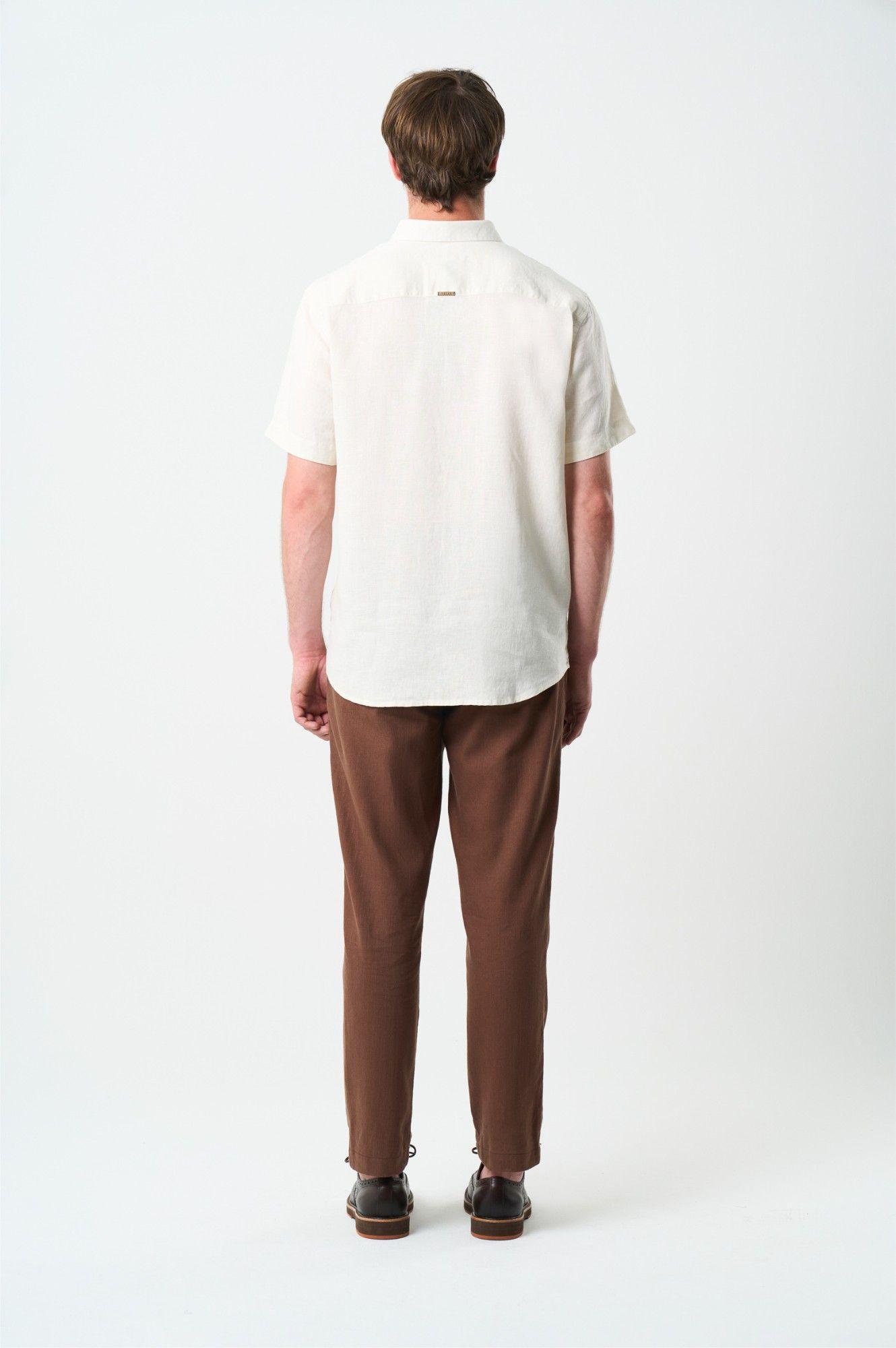 Vélez Camisa Manga Corta Semi Fitted Hombre Sevilla Arena-2