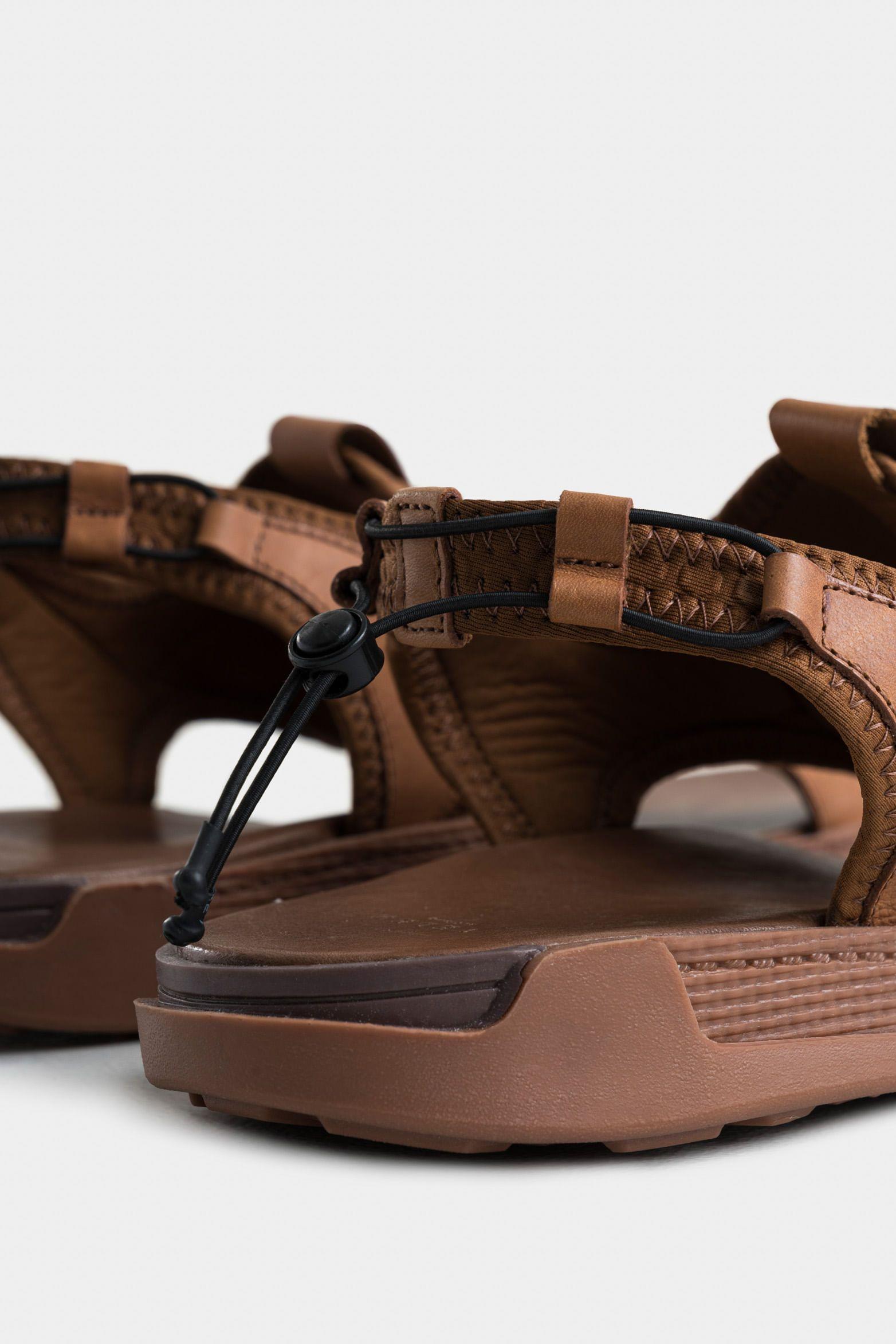 Vélez Sandalia Halo 2 Cuero Y Neopro Hombre Miel-4