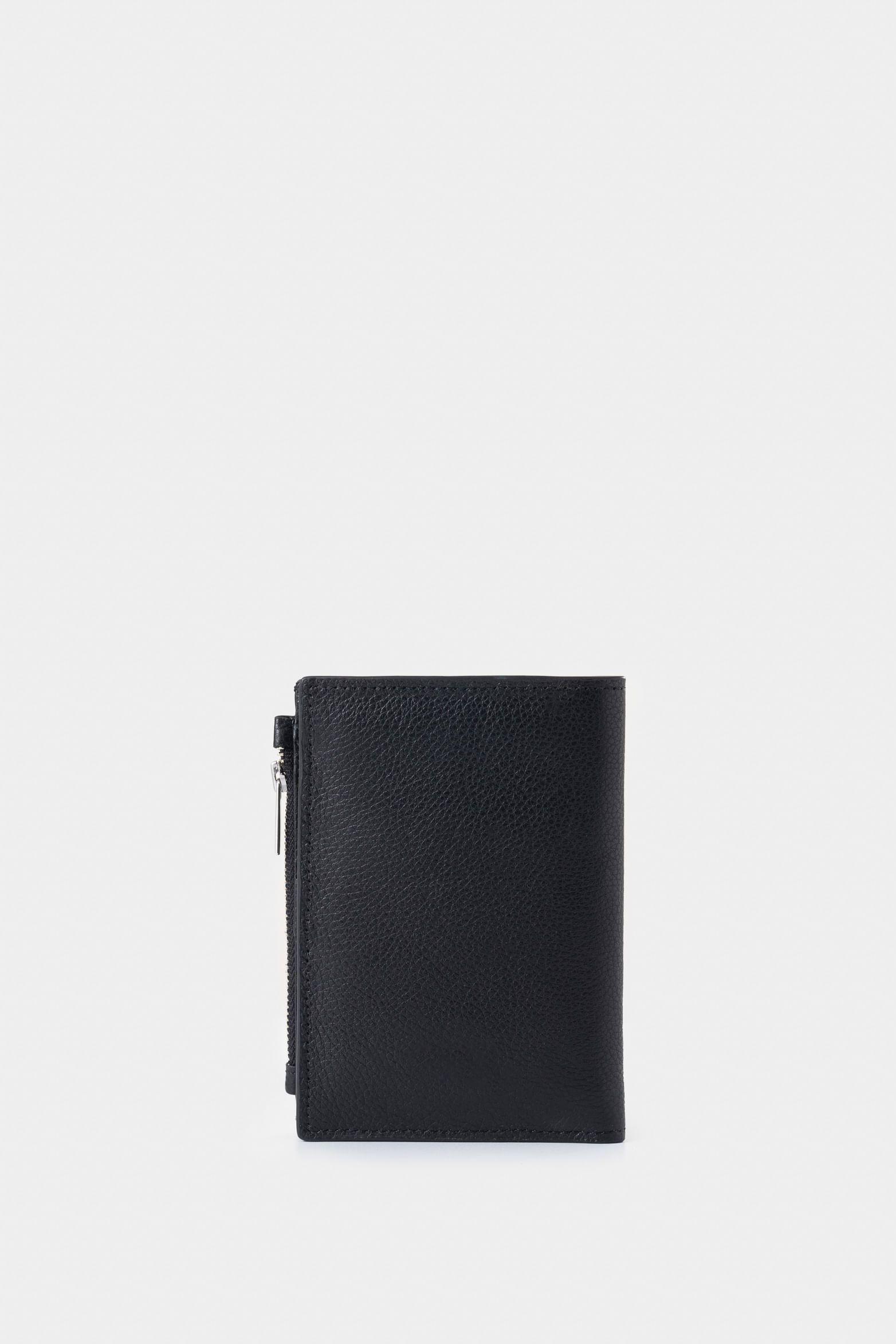 Billetera Olivia de cuero para mujer con monedero negro-2