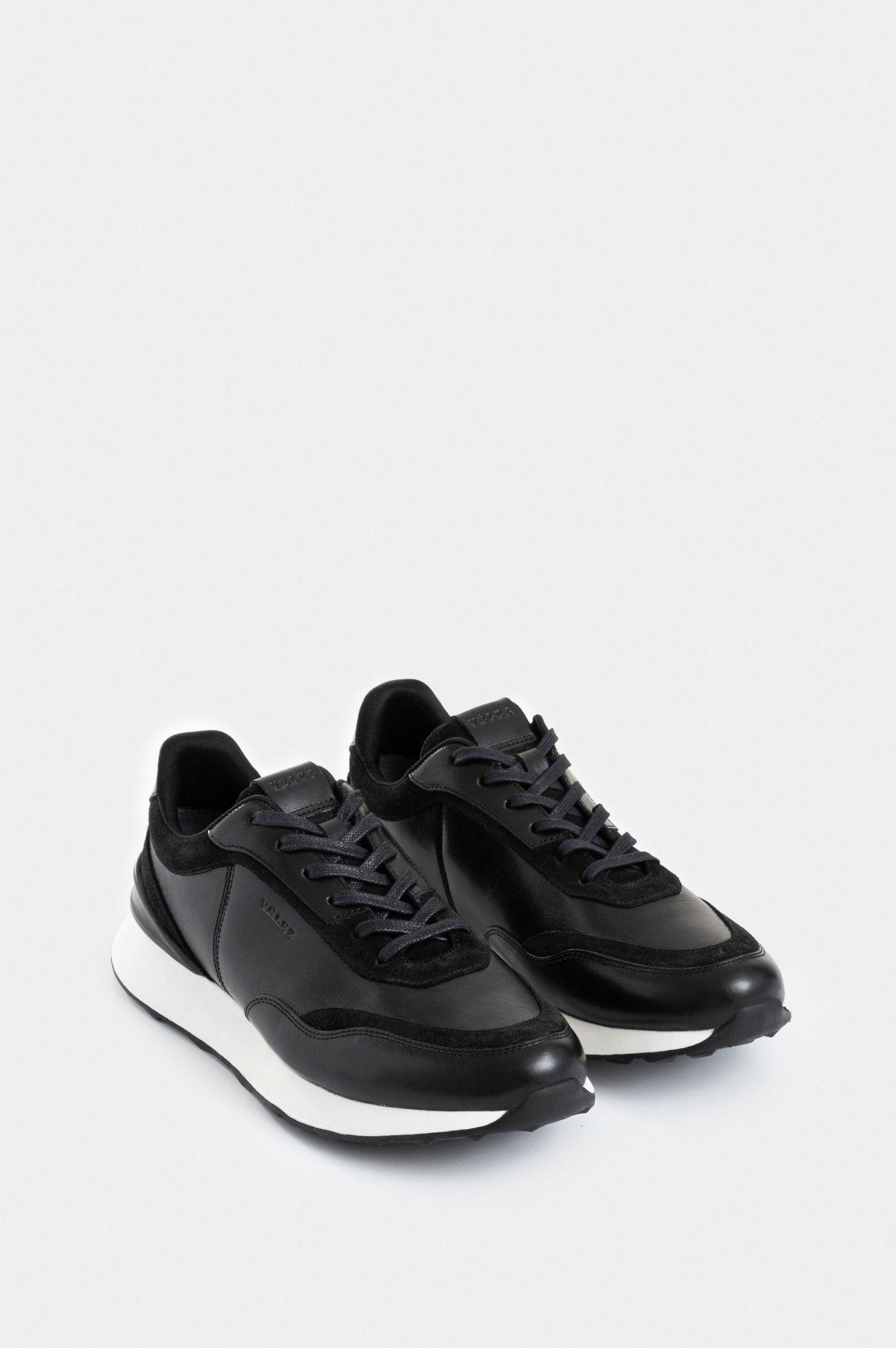 Vélez Zapatillas Monza 2 Cuero Hombre Artesanal Negro-1