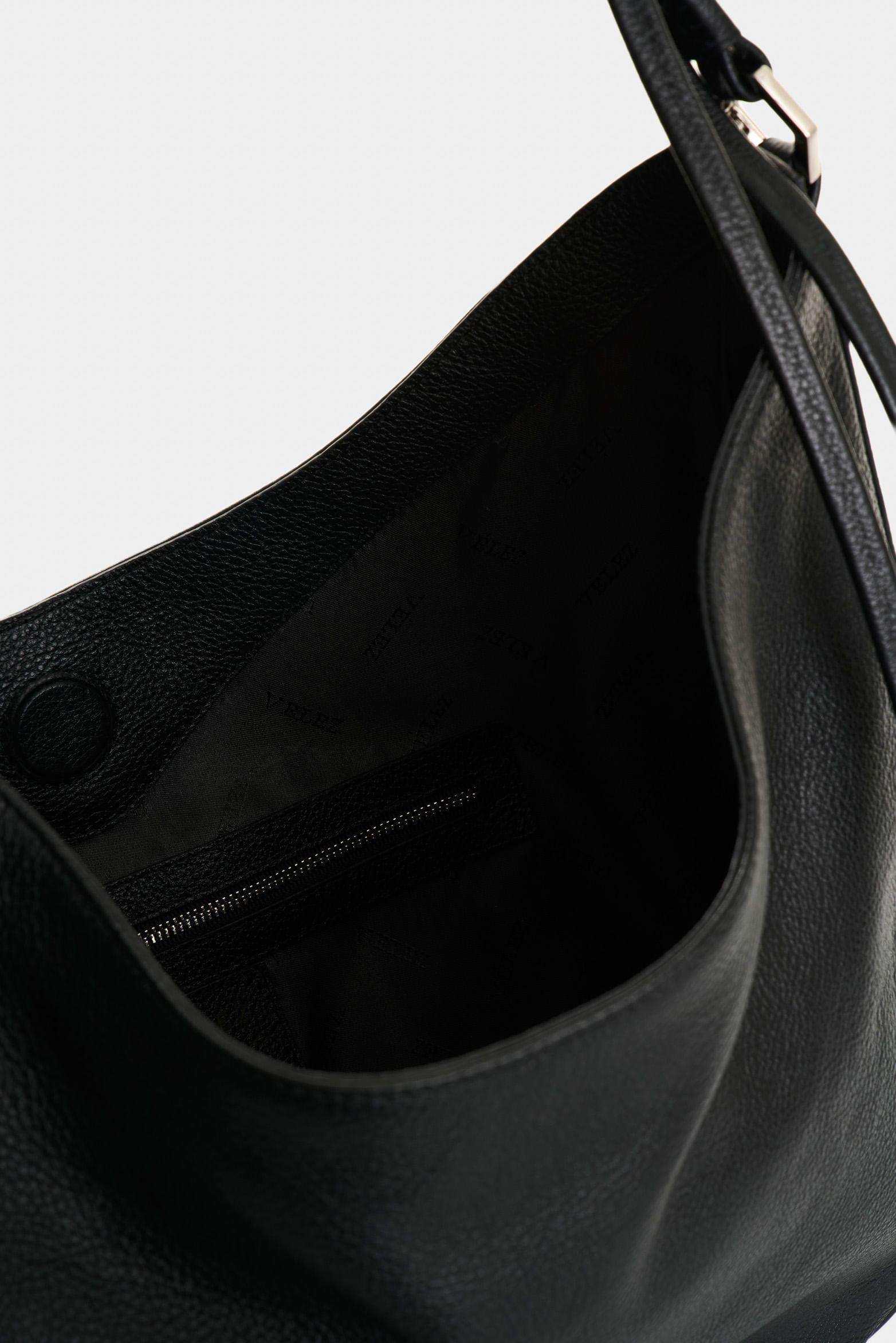 Vélez Shopping De Cuero  Mujer Luna Negro-4