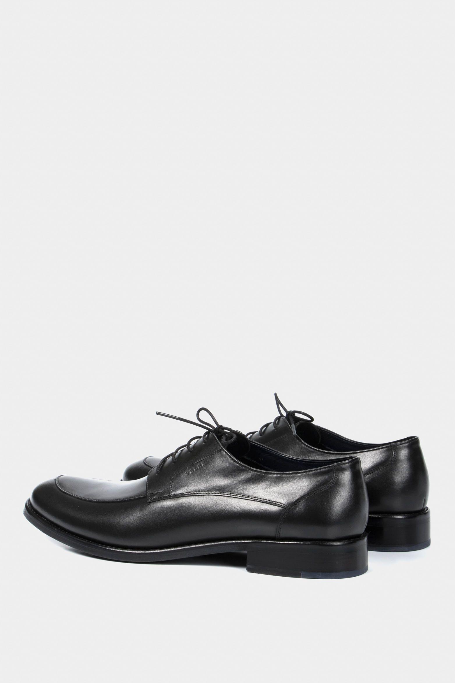 Zapatos cordón formal Ontario de cuero para hombre efecto envejecido  negro-2