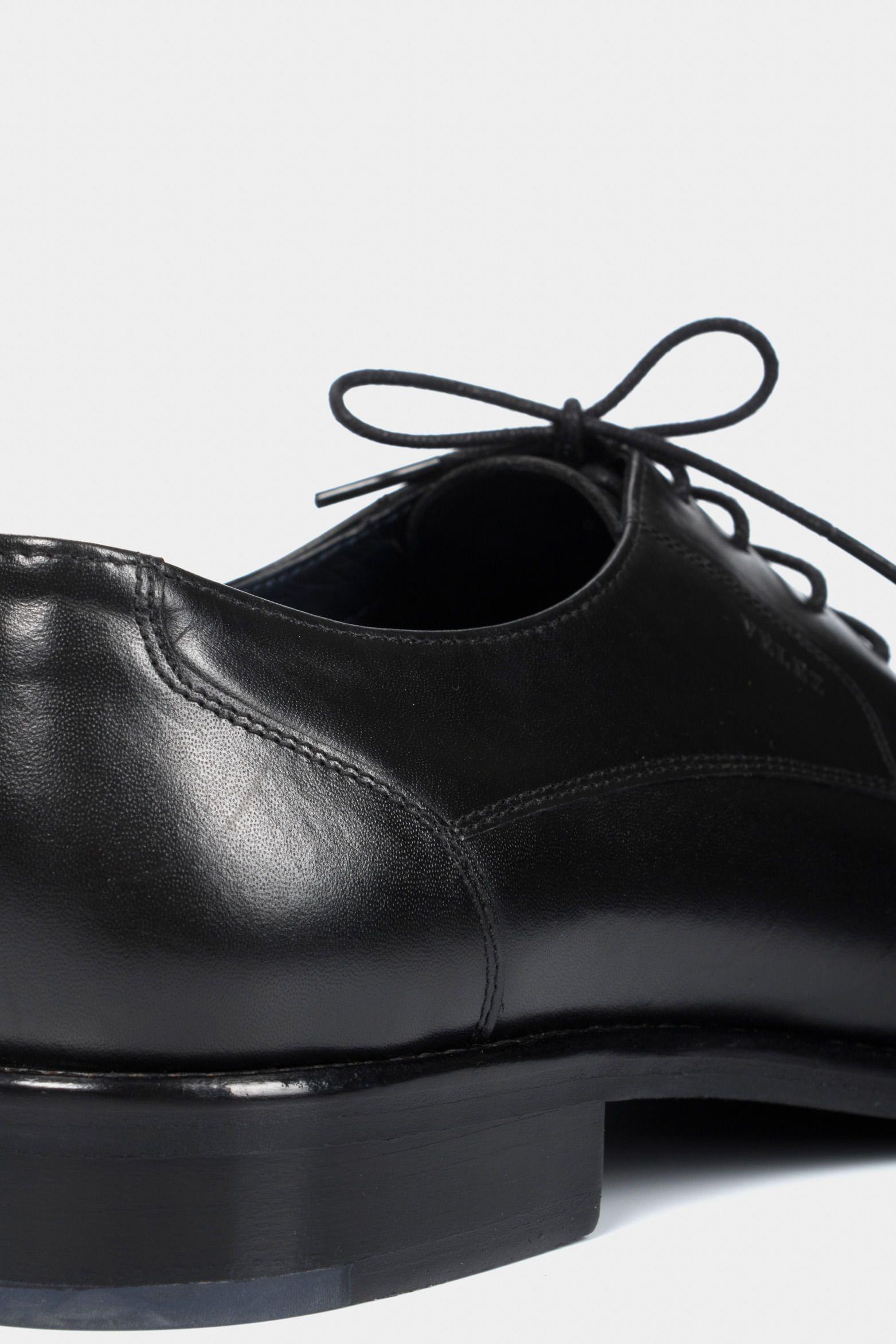 Zapatos cordón formal Ontario de cuero para hombre efecto envejecido  negro-4
