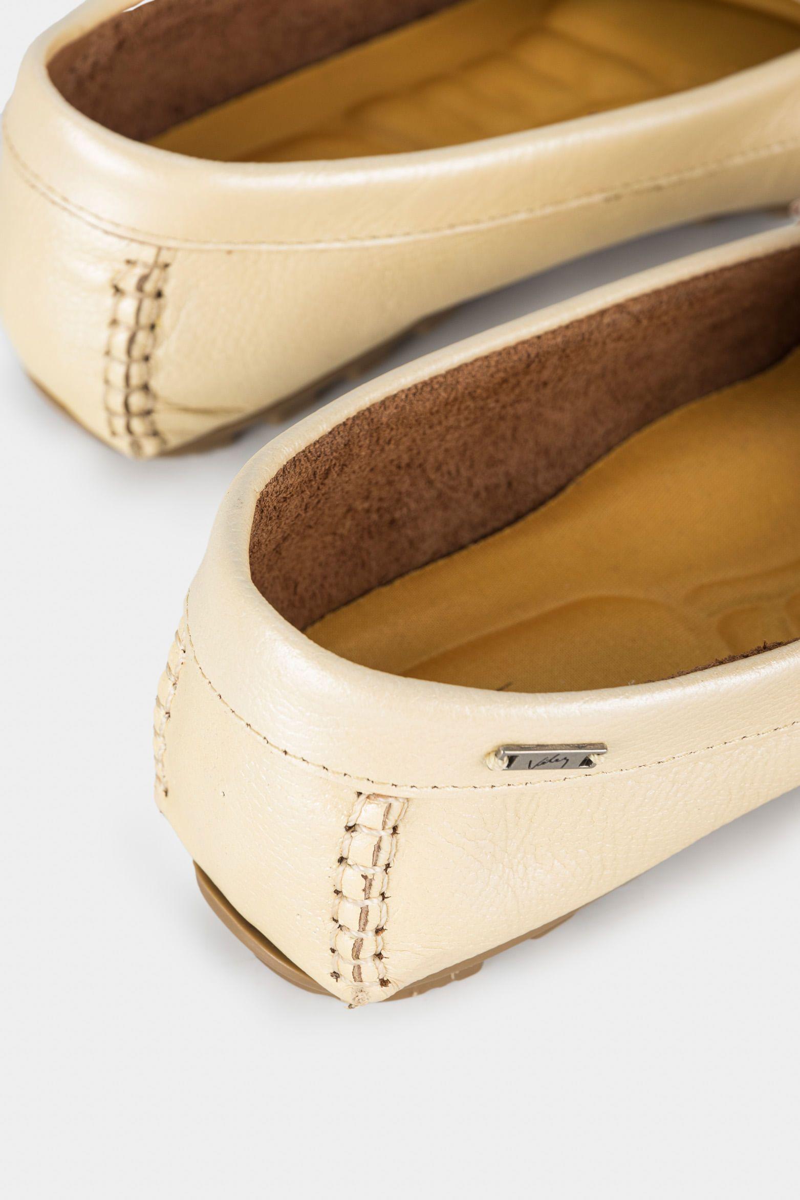 Mocasines denver de cuero para mujer grabado con placa dorado-4