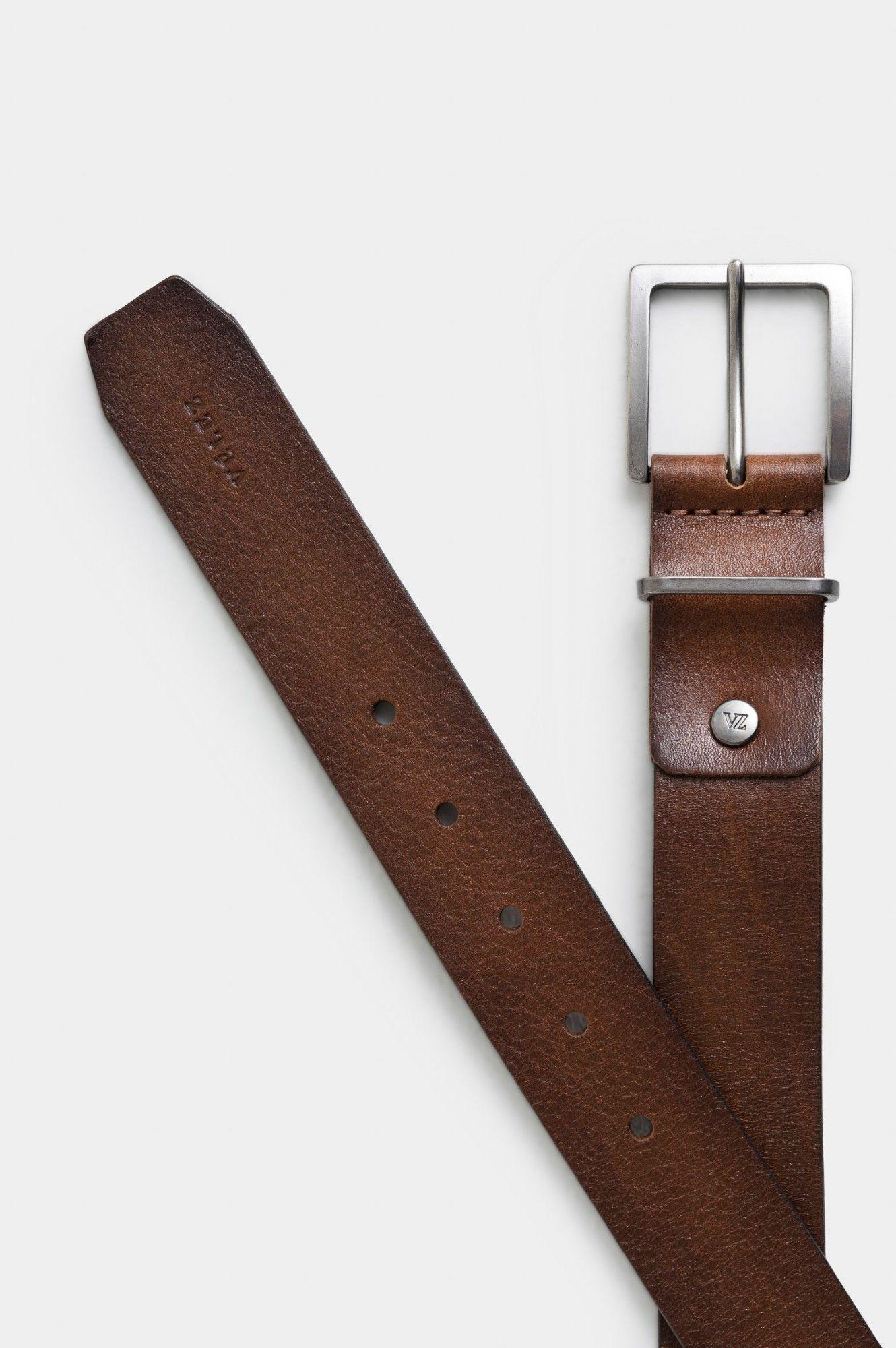 Vélez Cinturón Unifaz Luster De Cuero Para Hombre Miel-2