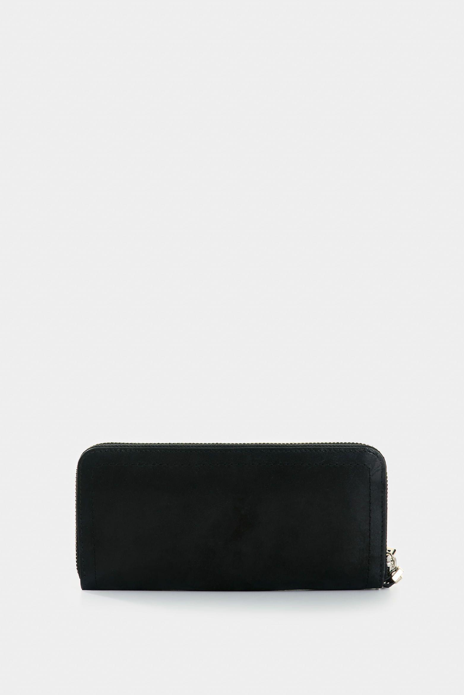 Vélez Billetera Porta Chequera De Cuero Mujer Arezzo Negro-2