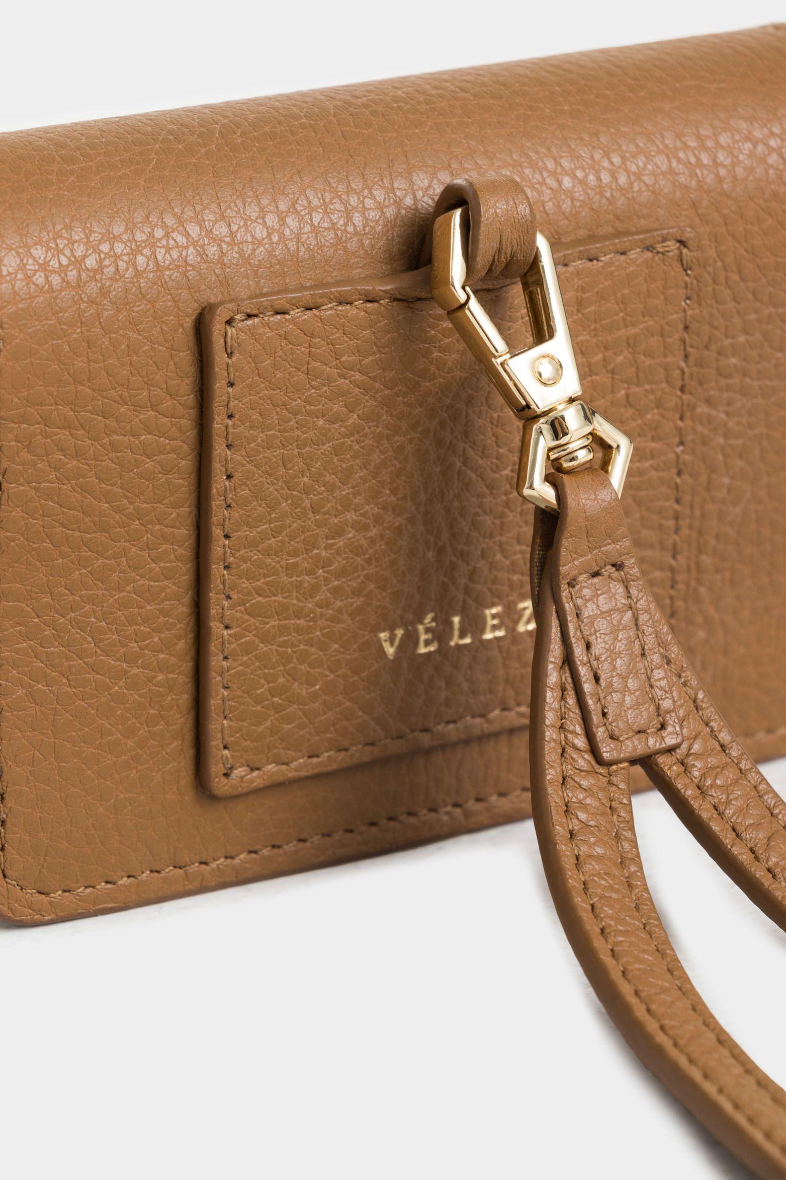 Vélez Monedero Garniel Cuero Mujer Cargadera Removible Miel-4