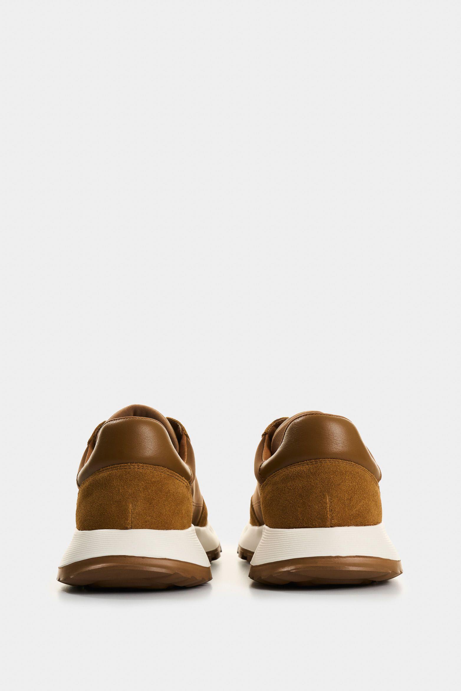 Vélez Zapatilla Tenis Lona Y s En Cuero Mujer Thorian Miel-2