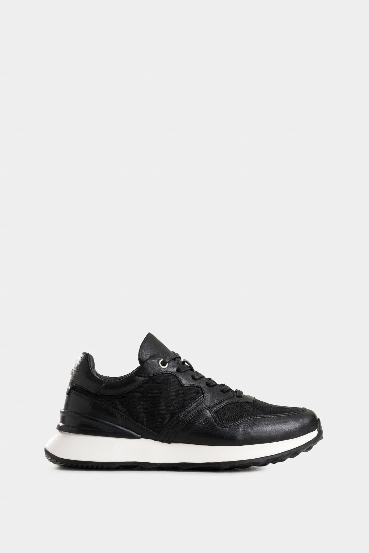Vélez Zapatillas Garda Cuero Hombre talles Jacquar Negro-0