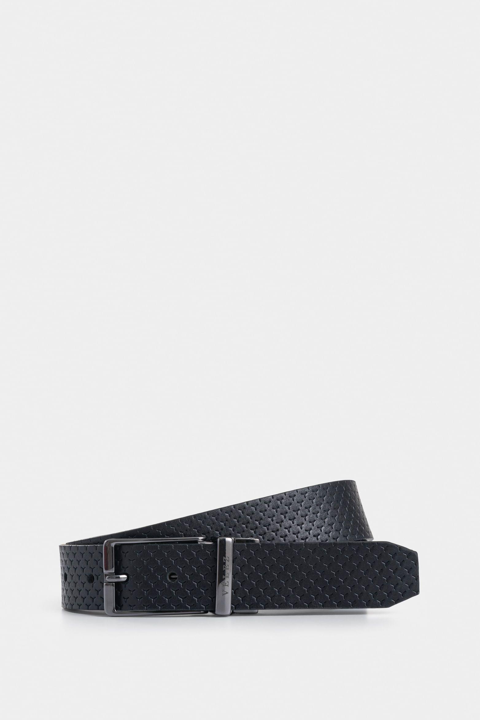 Vélez Cinturón Reversible Pavia Cuero Hombre Negro-0
