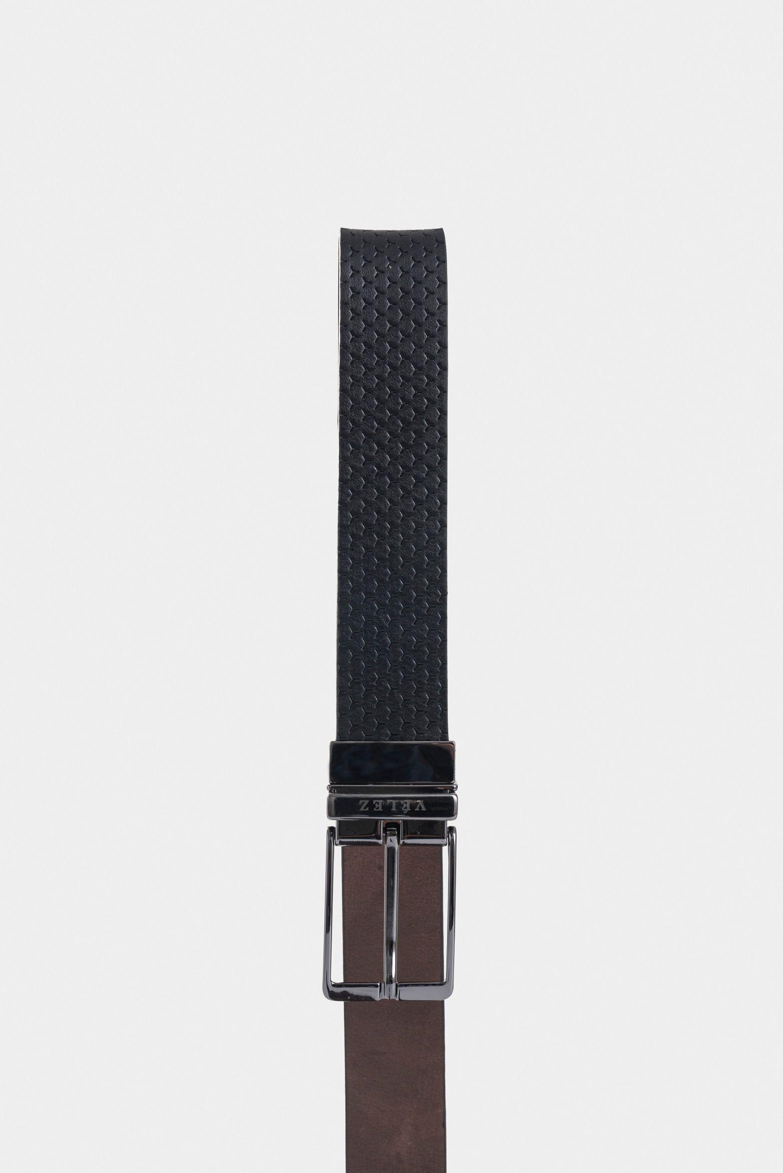 Vélez Cinturón Reversible Pavia Cuero Hombre Negro-1