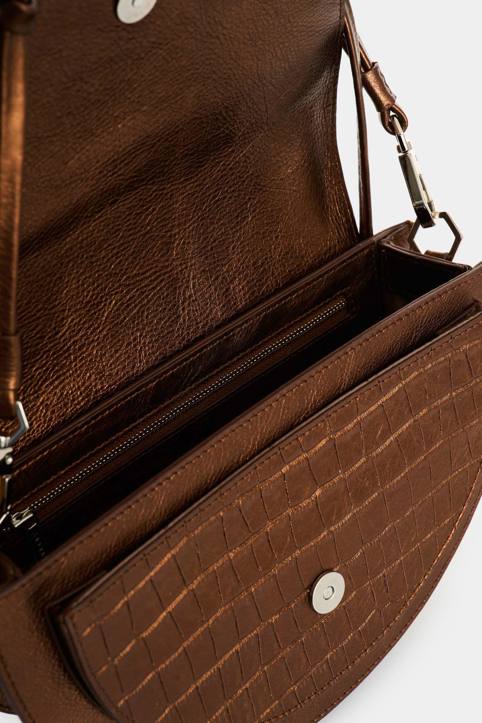 Vélez Manos Libres De Cuero Folia  Mujer Luna Bronce-4