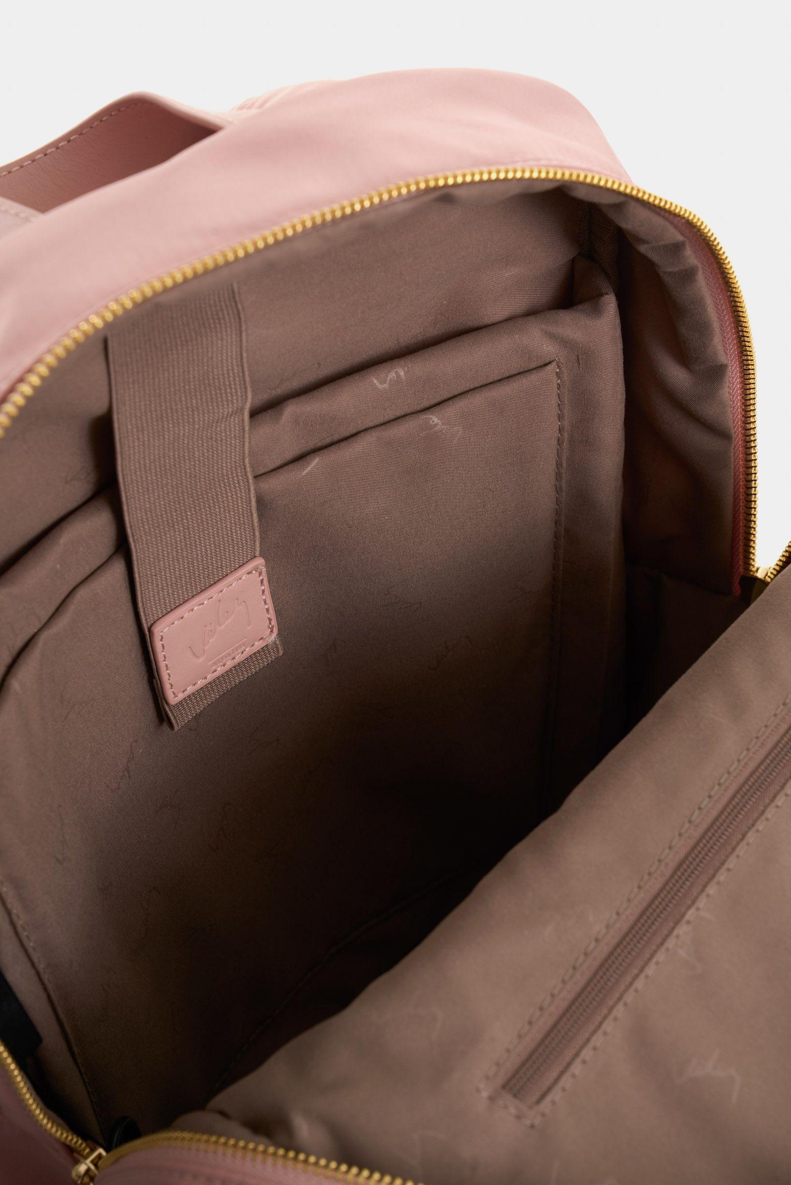 Vélez Mochila Broni De Lona Para Mujer Versátil Rosado-4