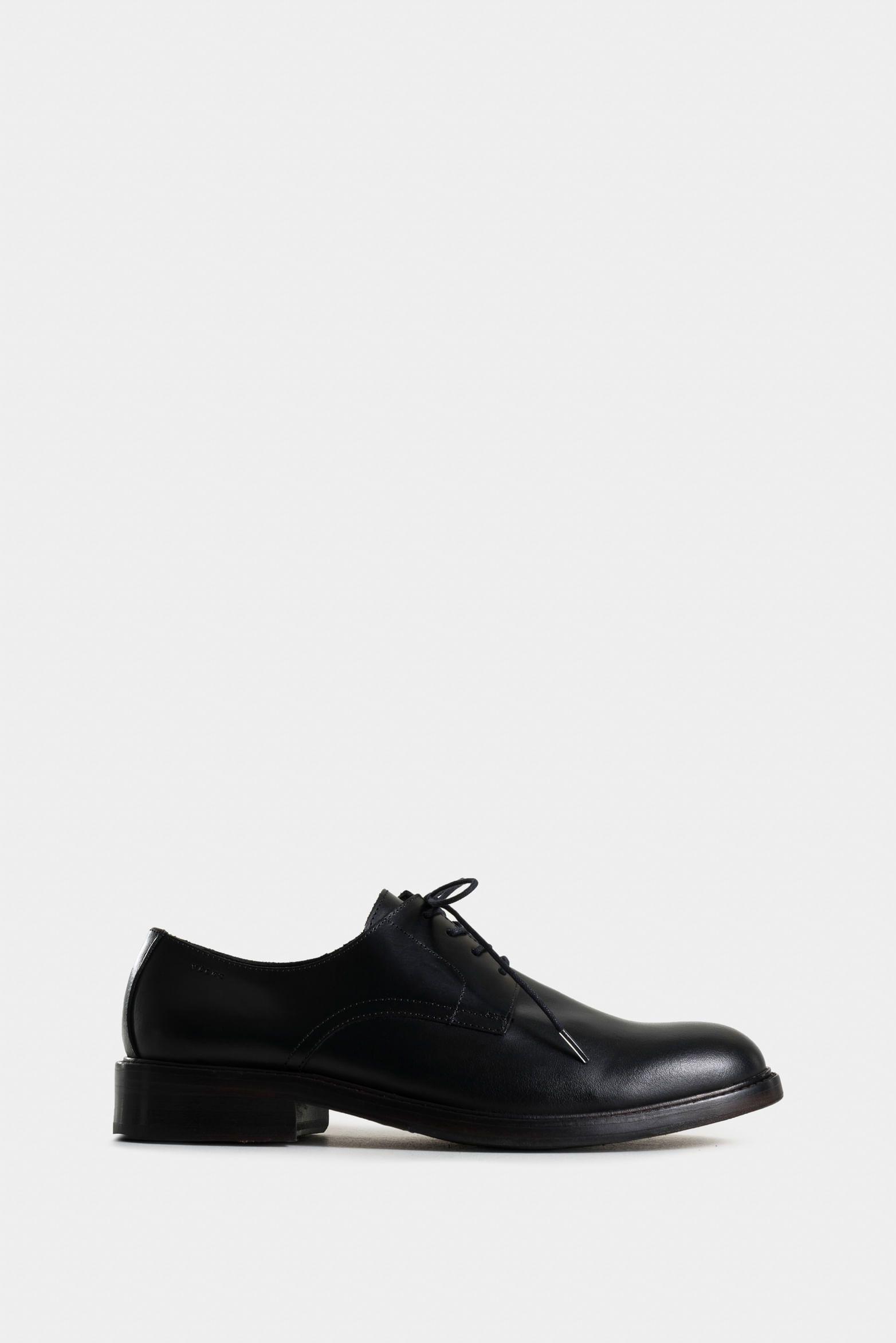 Vélez Zapatos Cordón Lunar Cuero Liso Hombre Negro-0