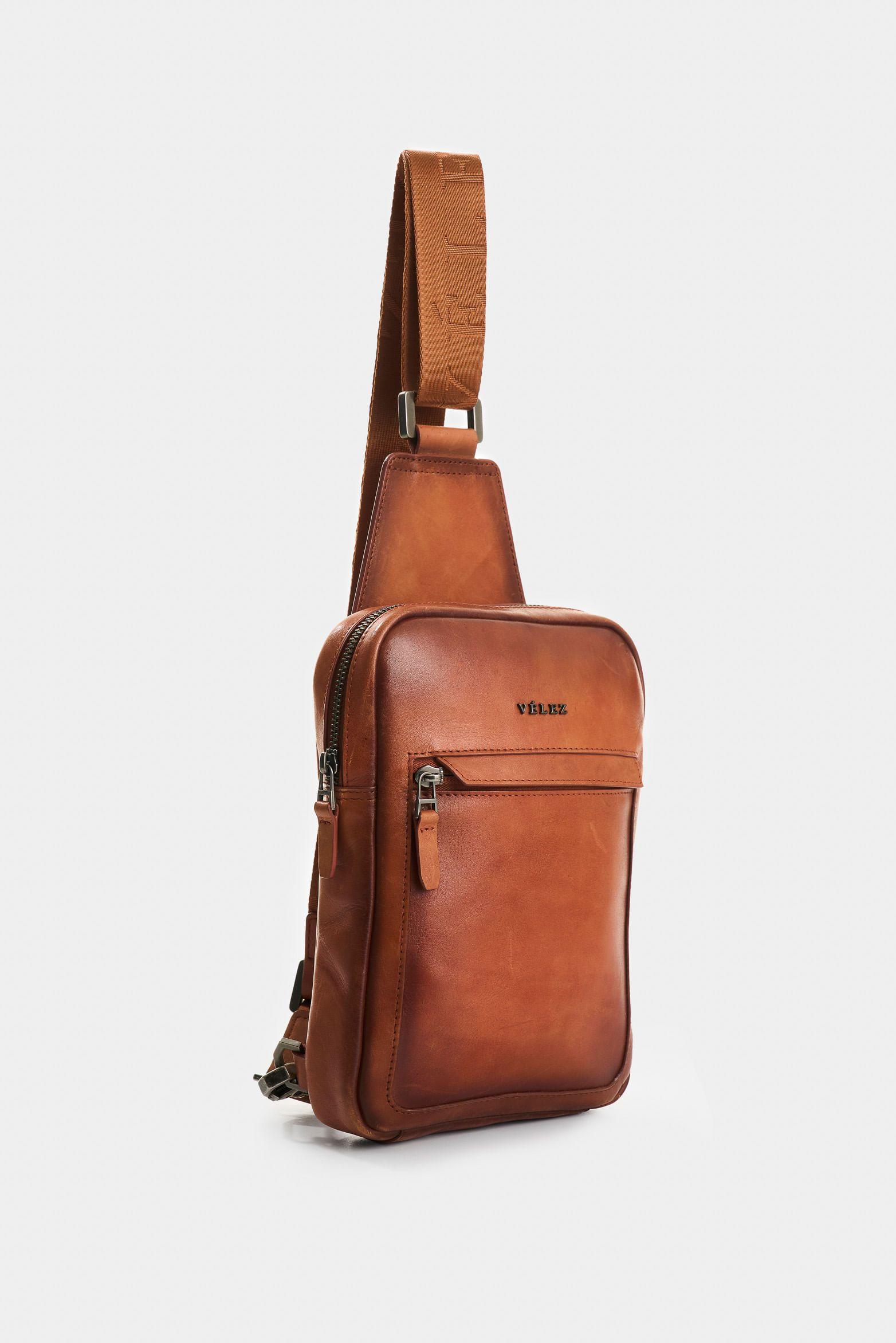 Vélez Manos Libres De Cuero Para Hombre Hazel Terracota-1