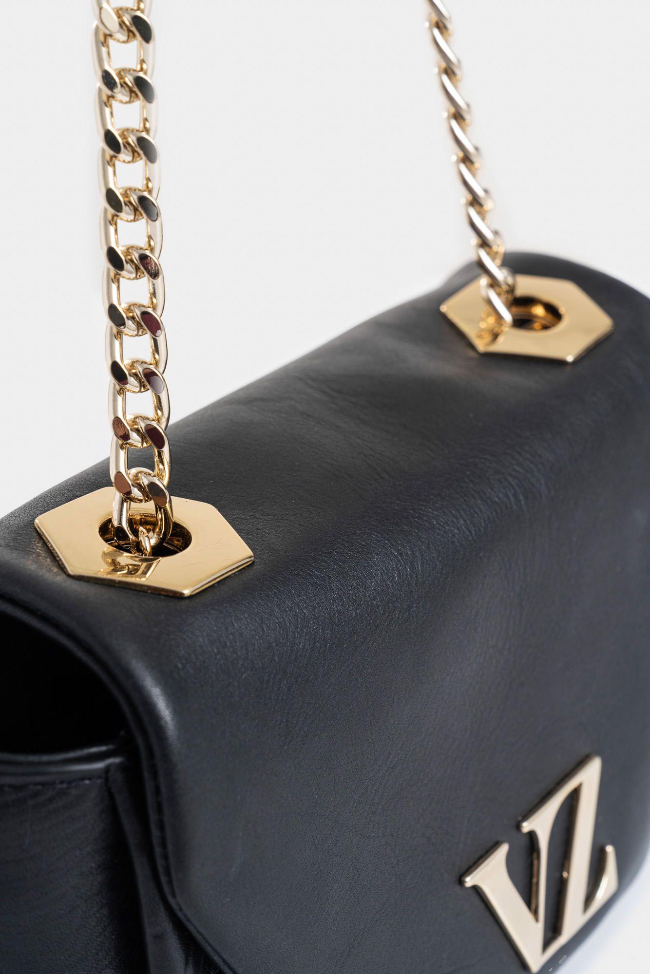 Manos libres mini Lili 3.0 de cuero para mujer cadena negro-3