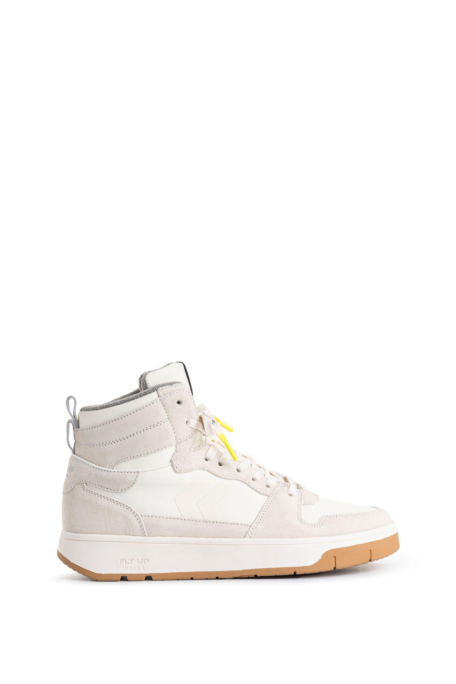 Vélez Zapatilla Tenis Fly Up Off 2.0 Textil Y Cuero Hombre Crema-0
