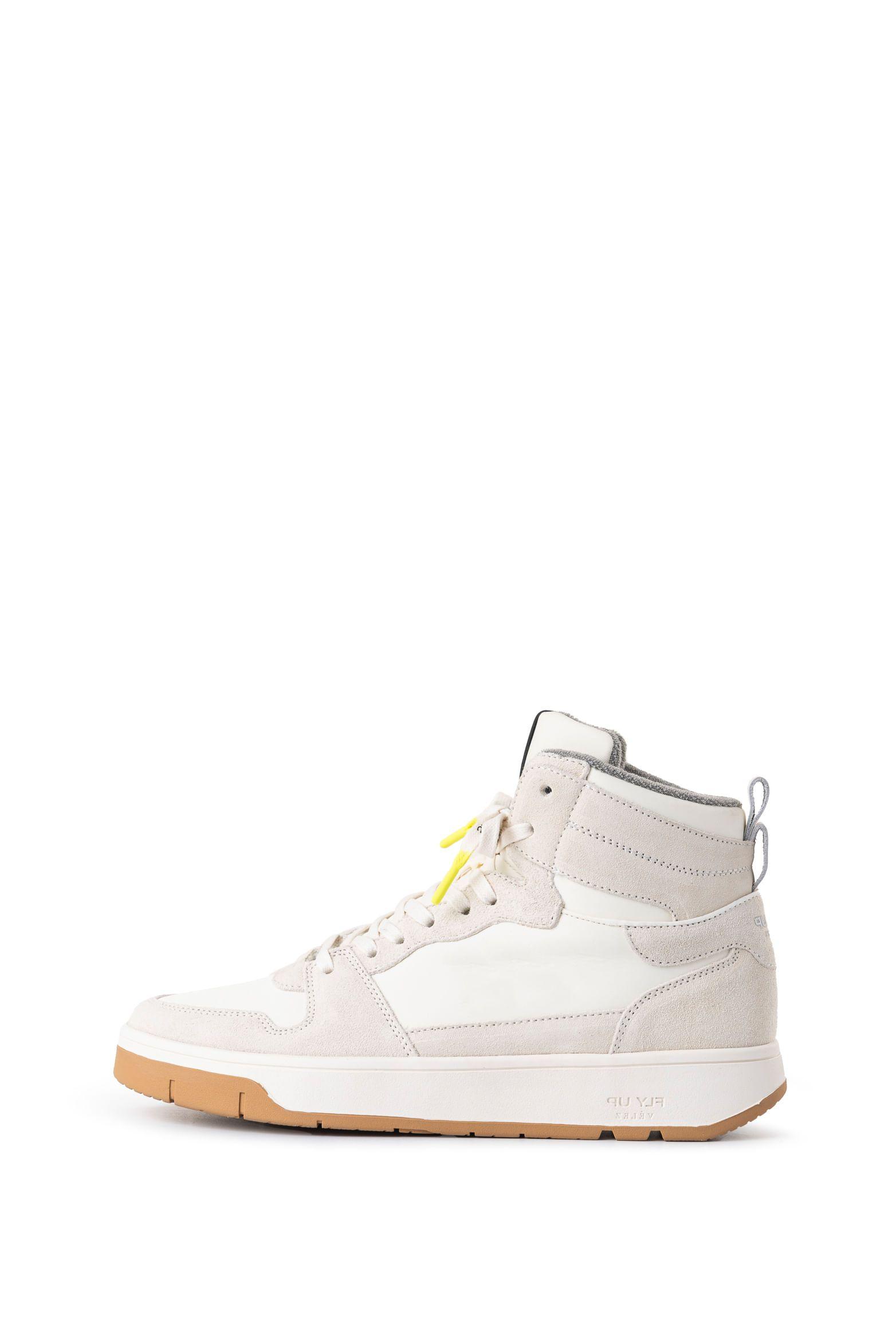 Vélez Zapatilla Tenis Fly Up Off 2.0 Textil Y Cuero Hombre Crema-1