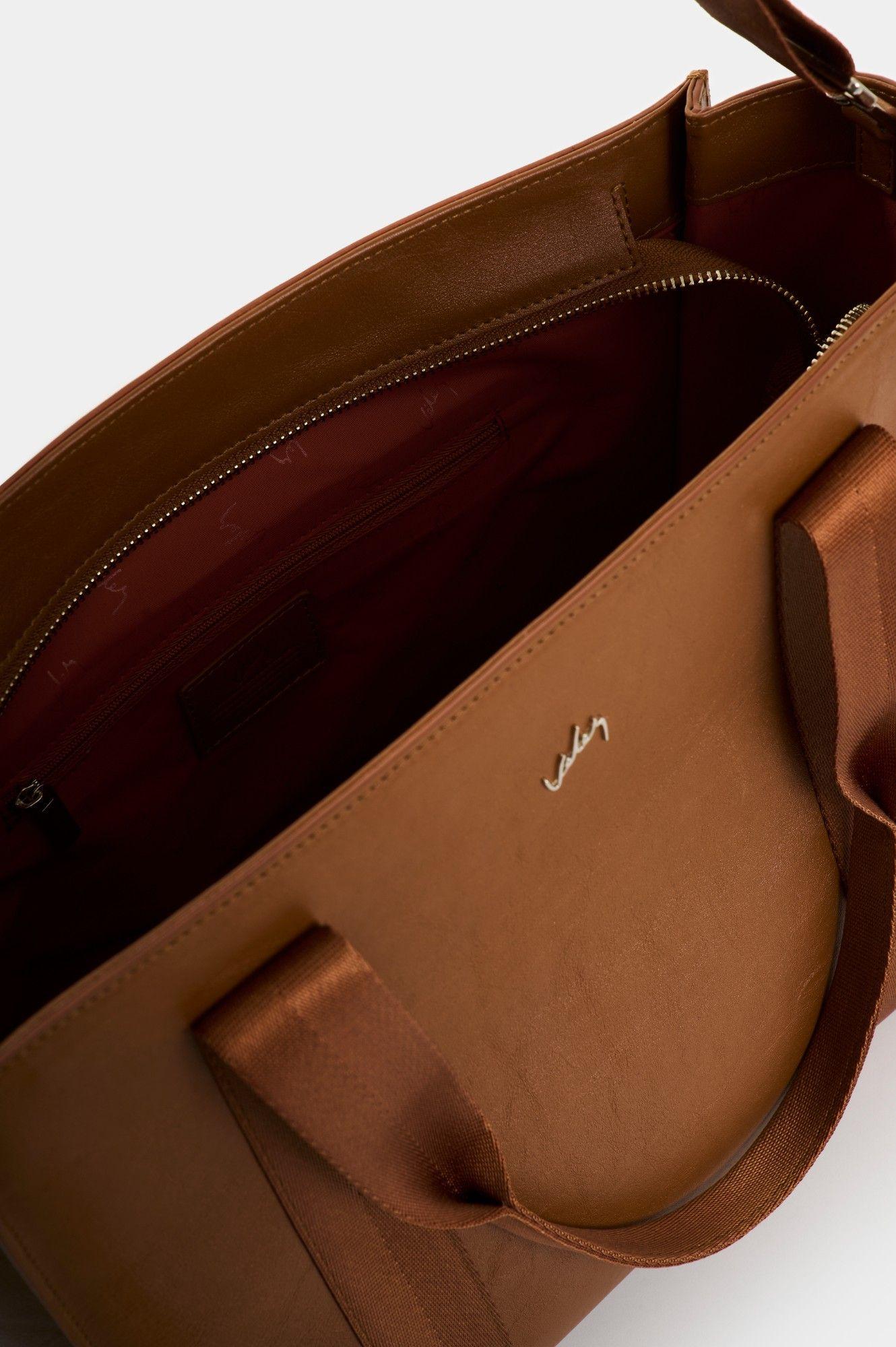 Vélez Cartera Bolso Cuero Mujer Nara Miel-4
