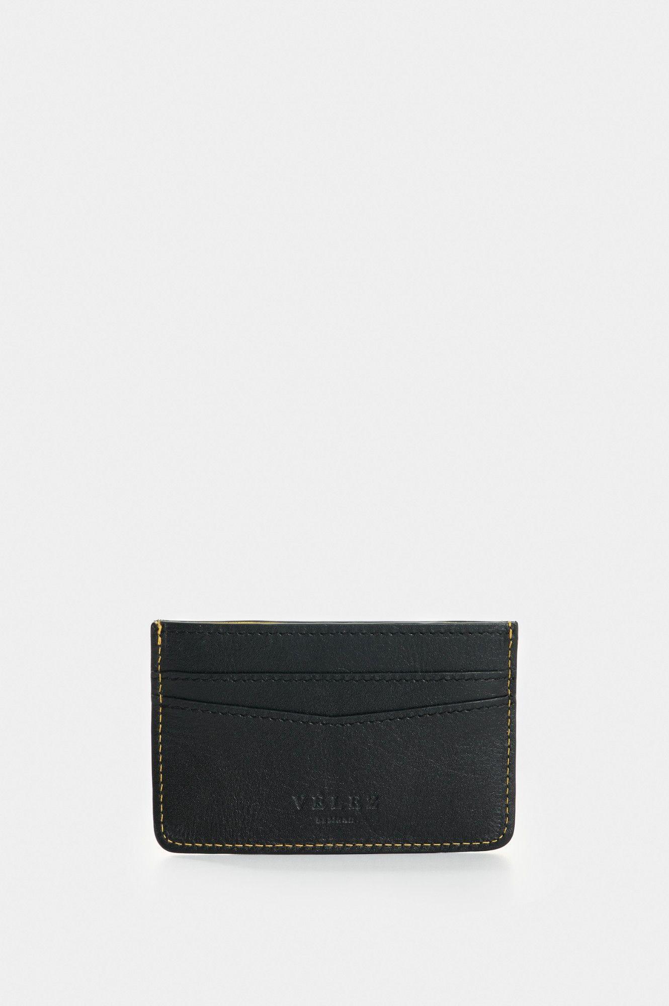 Vélez Porta Documentos Cuero Hombre Diver Negro-2