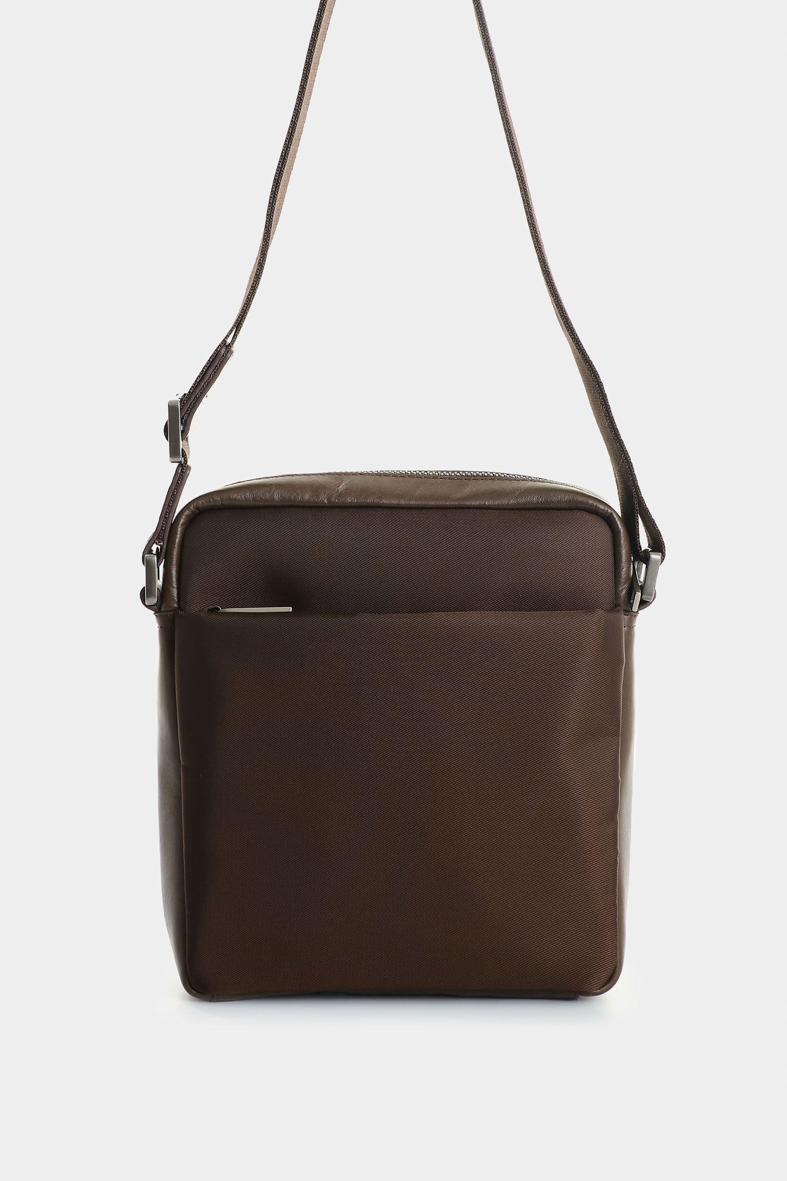 Vélez Manos Libres De Cuero Y Lona Para Hombre Solaris Cafe-2