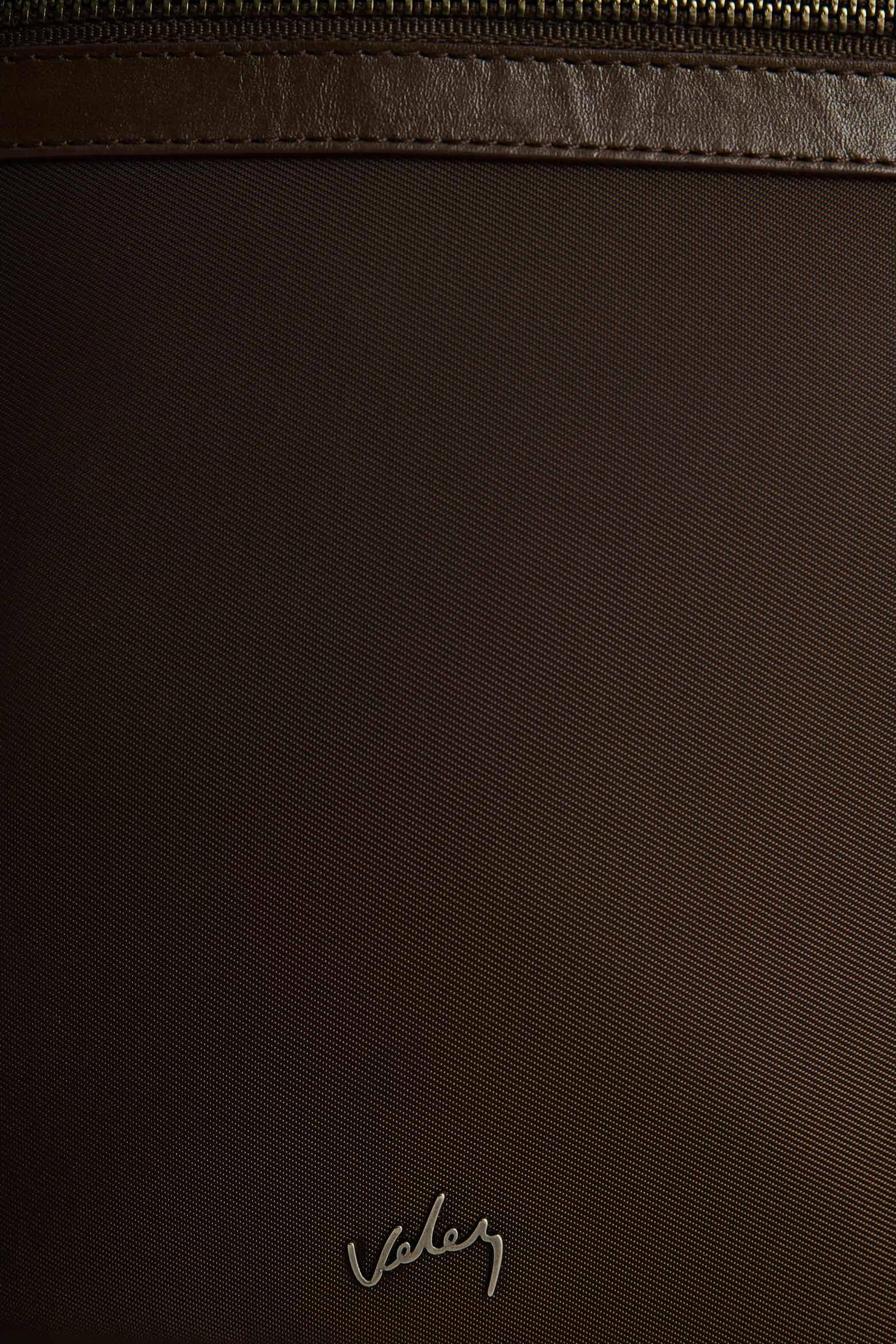 Vélez Manos Libres De Cuero Y Lona Para Hombre Solaris Cafe-3