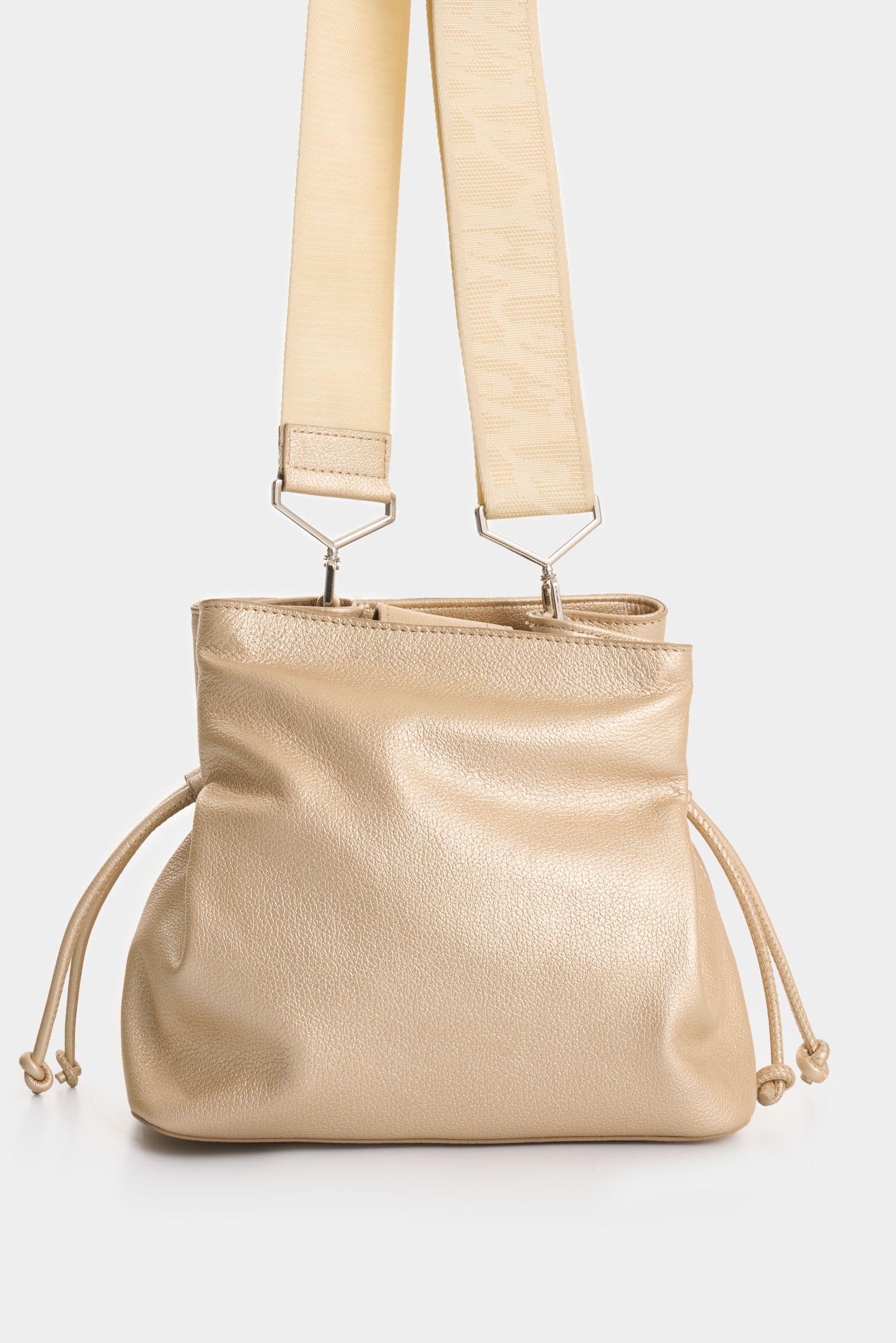 Vélez Manos Libres Goji Cuero Mujer talle Grabado Dorado-2