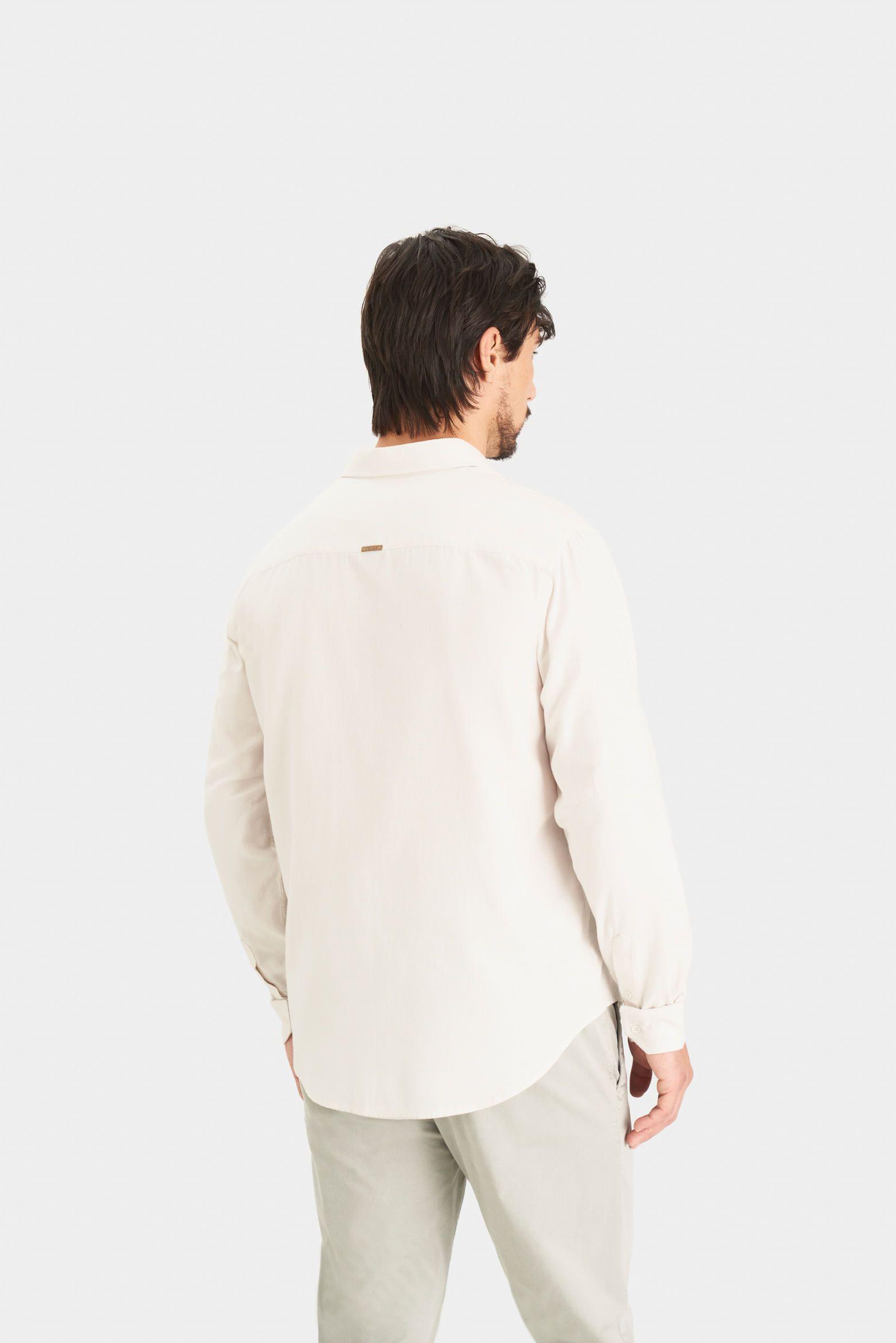Vélez Camisa Oxford Manga Larga Calagua Hombre Semifit Arena-4