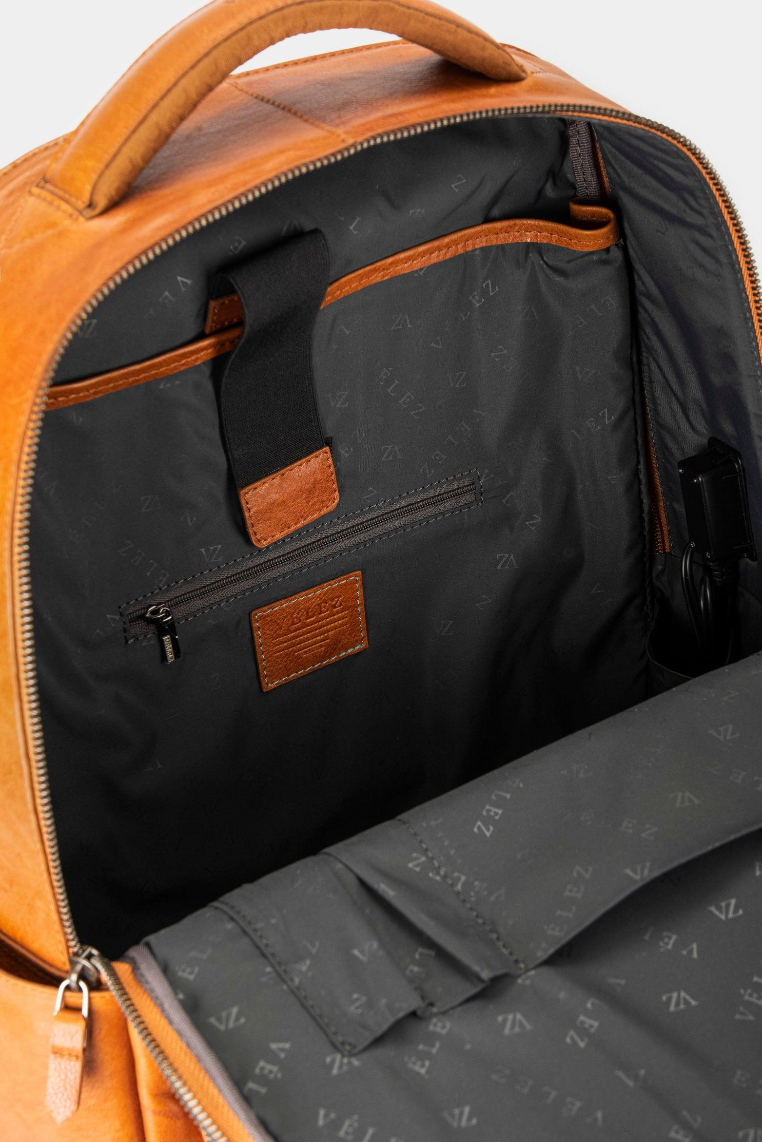 Vélez Morral Casual Monet Cuero Hombre Multifuncional Miel-6