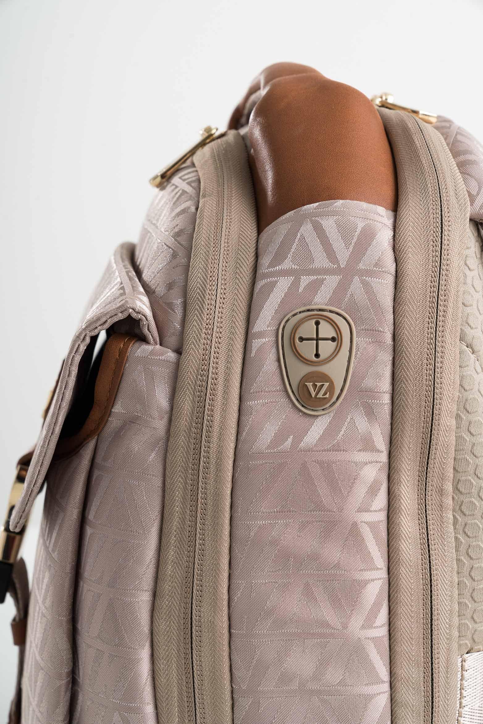 Morral bloom 2 jacquard monograma VZ para mujer porta trolley Beige-5