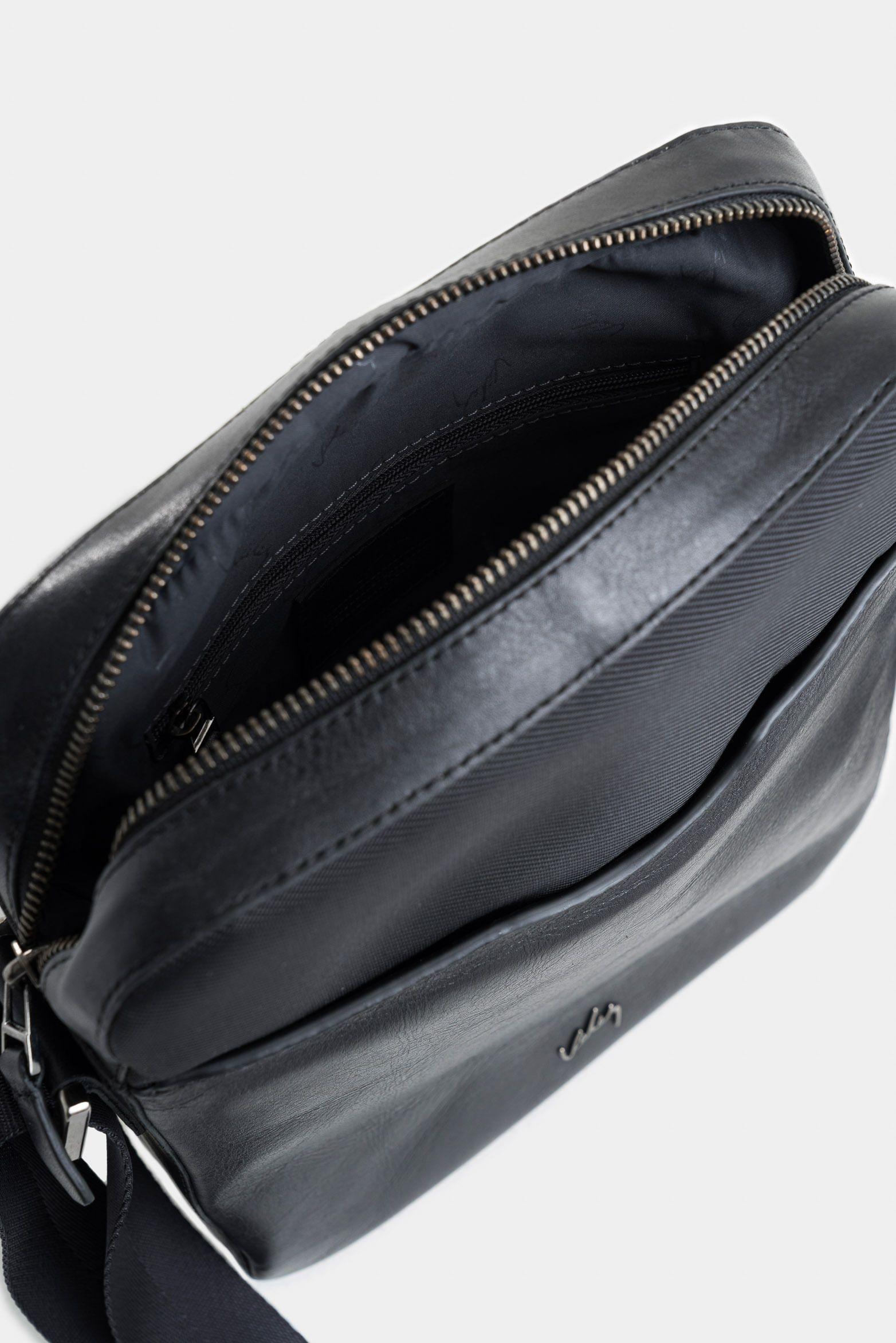 Manos libres doble faz ginebra 3 de cuero para hombre bolsillo frontal combinado-4