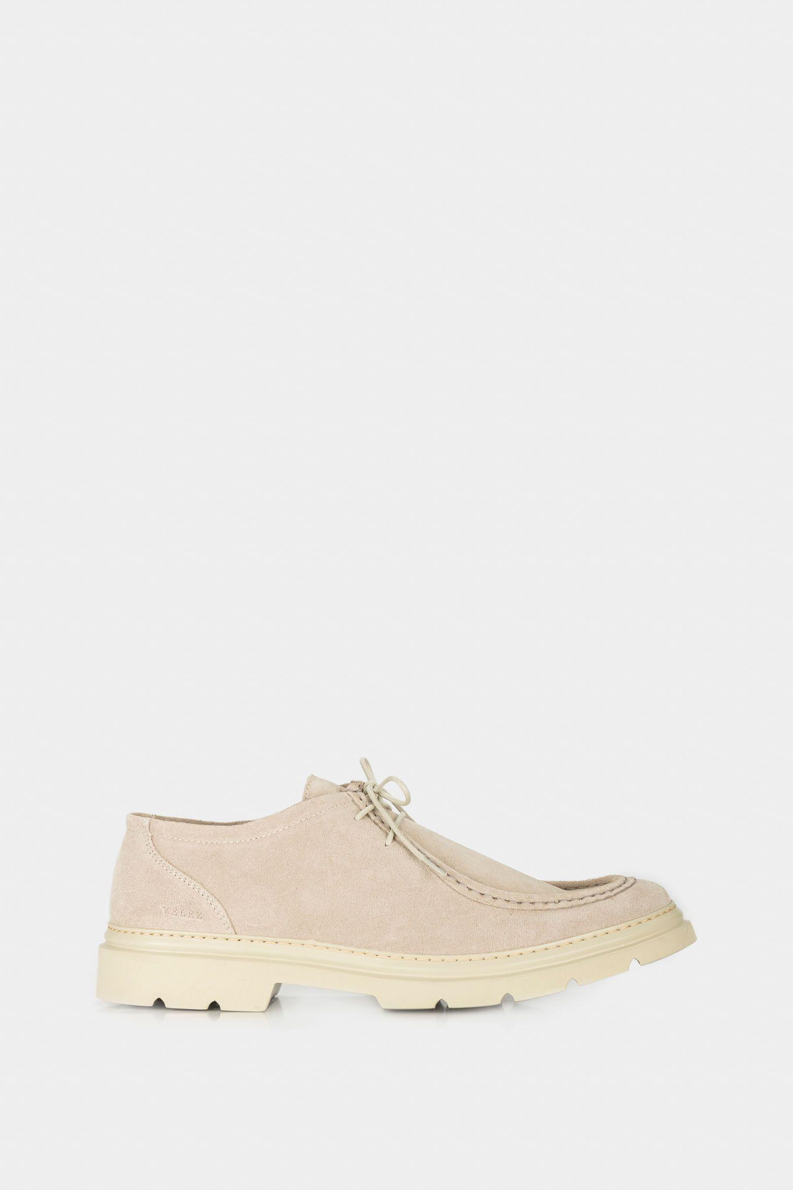 Zapatos cordón nova de cuero para hombre tetura gamuzada Arena-0