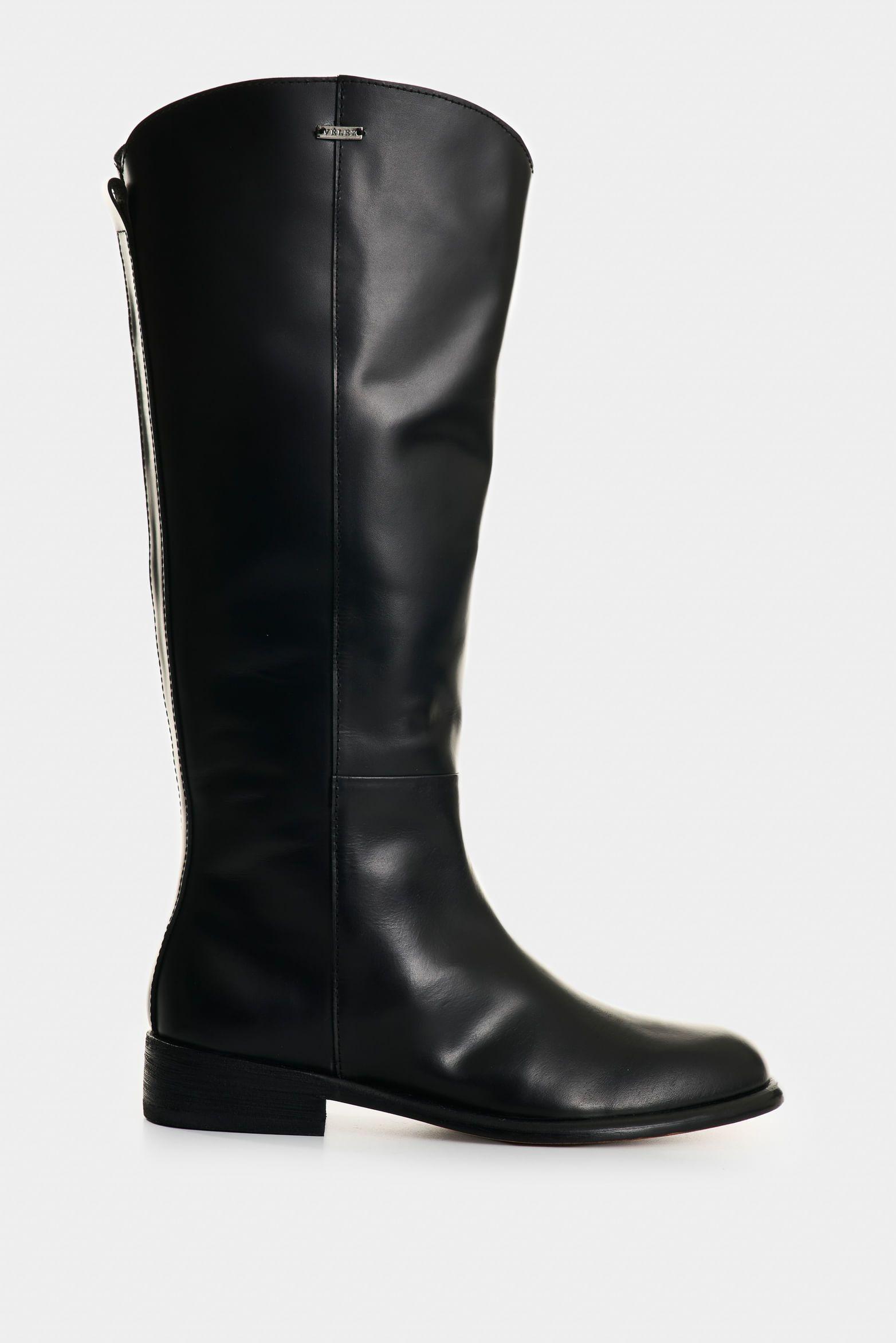 Vélez Botas De Cuero Para Mujer Kalahari Negro-0