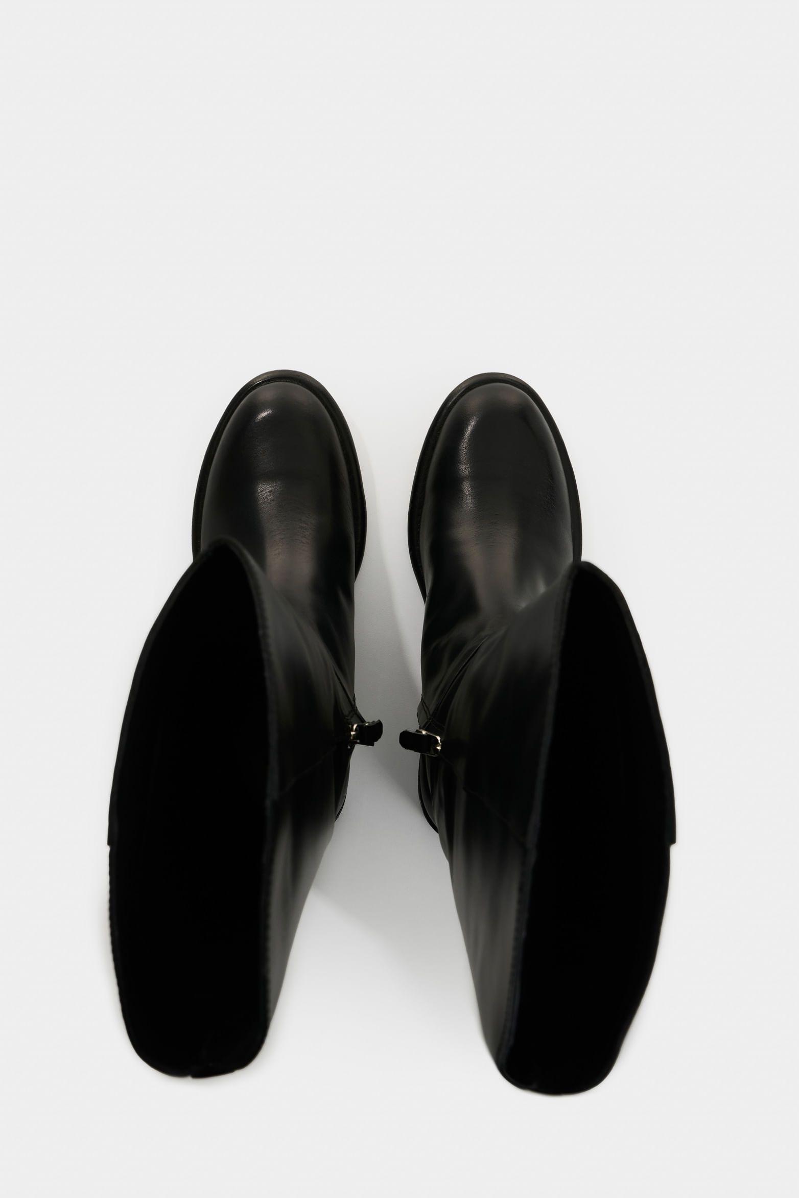 Vélez Botas De Cuero Para Mujer Kalahari Negro-3