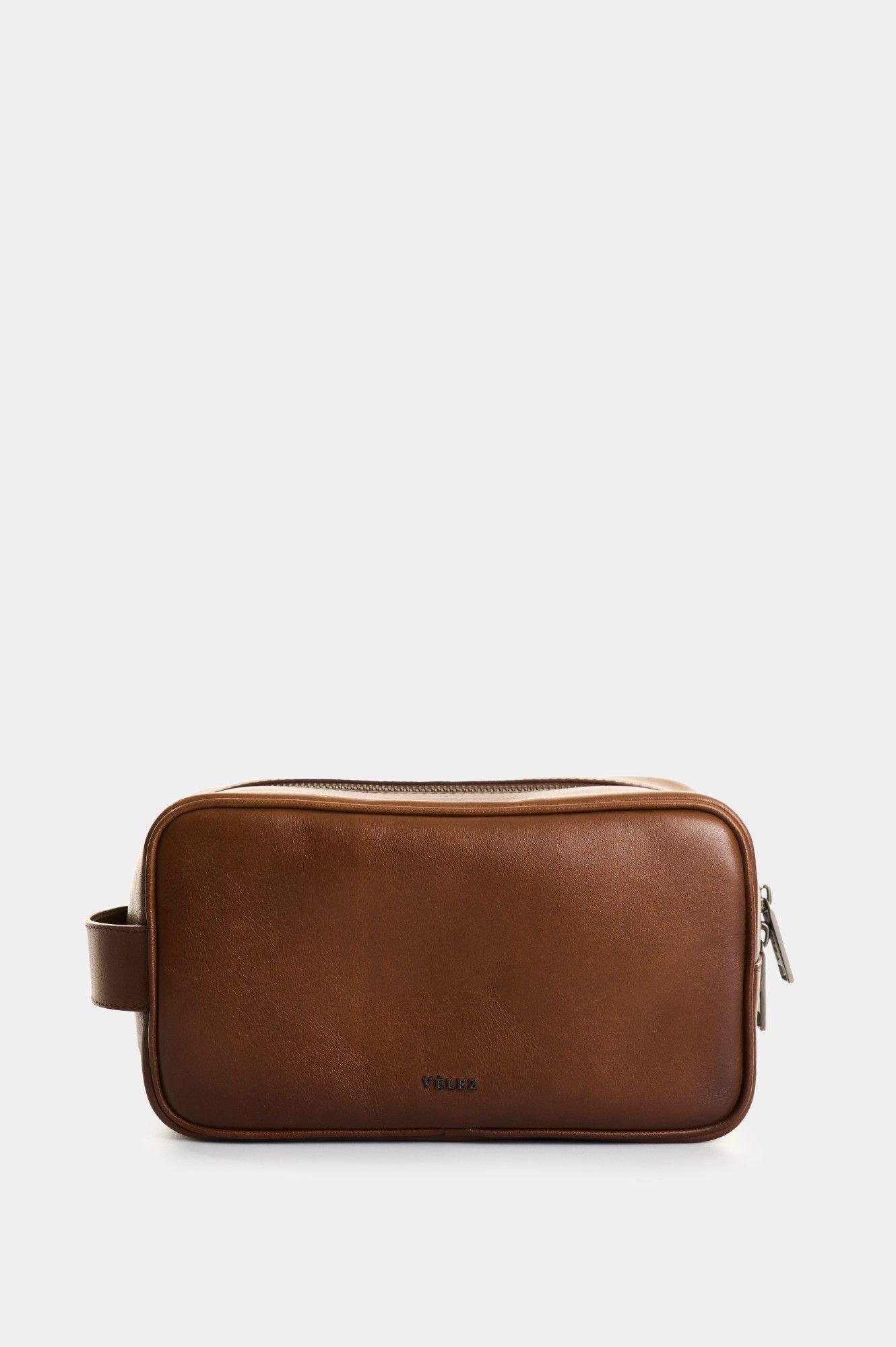 Vélez Organizador De Viaje Cuero Hombre Sand Miel-0