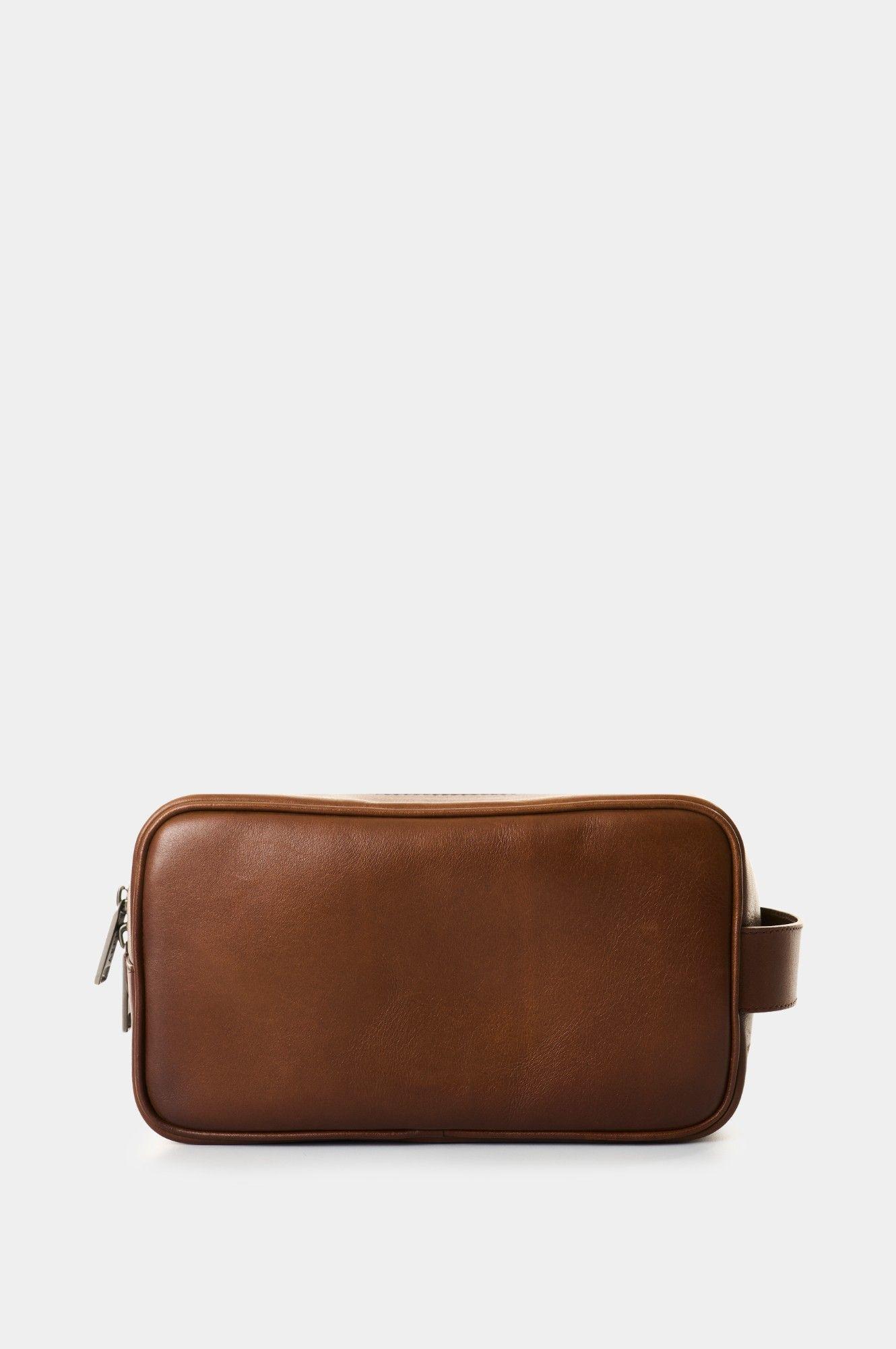 Vélez Organizador De Viaje Cuero Hombre Sand Miel-2