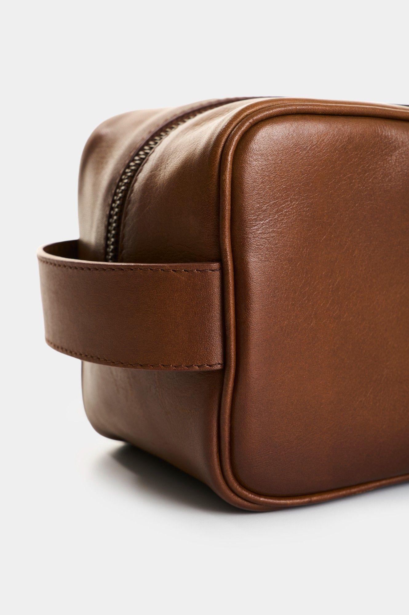 Vélez Organizador De Viaje Cuero Hombre Sand Miel-3