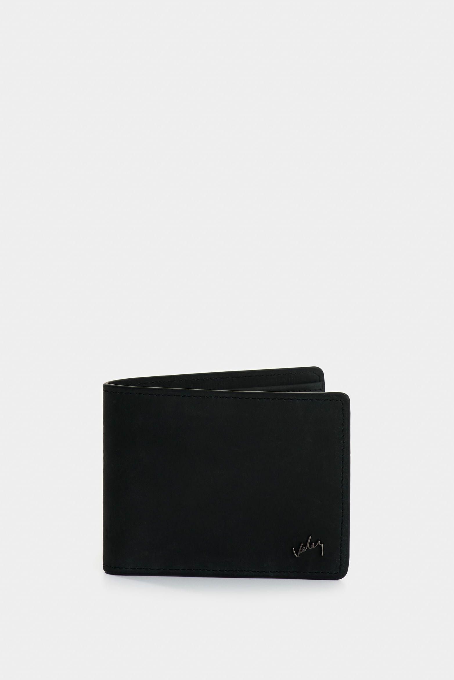 Vélez Billetera Terra Cuero Hombre Interior Contraste Negro-0