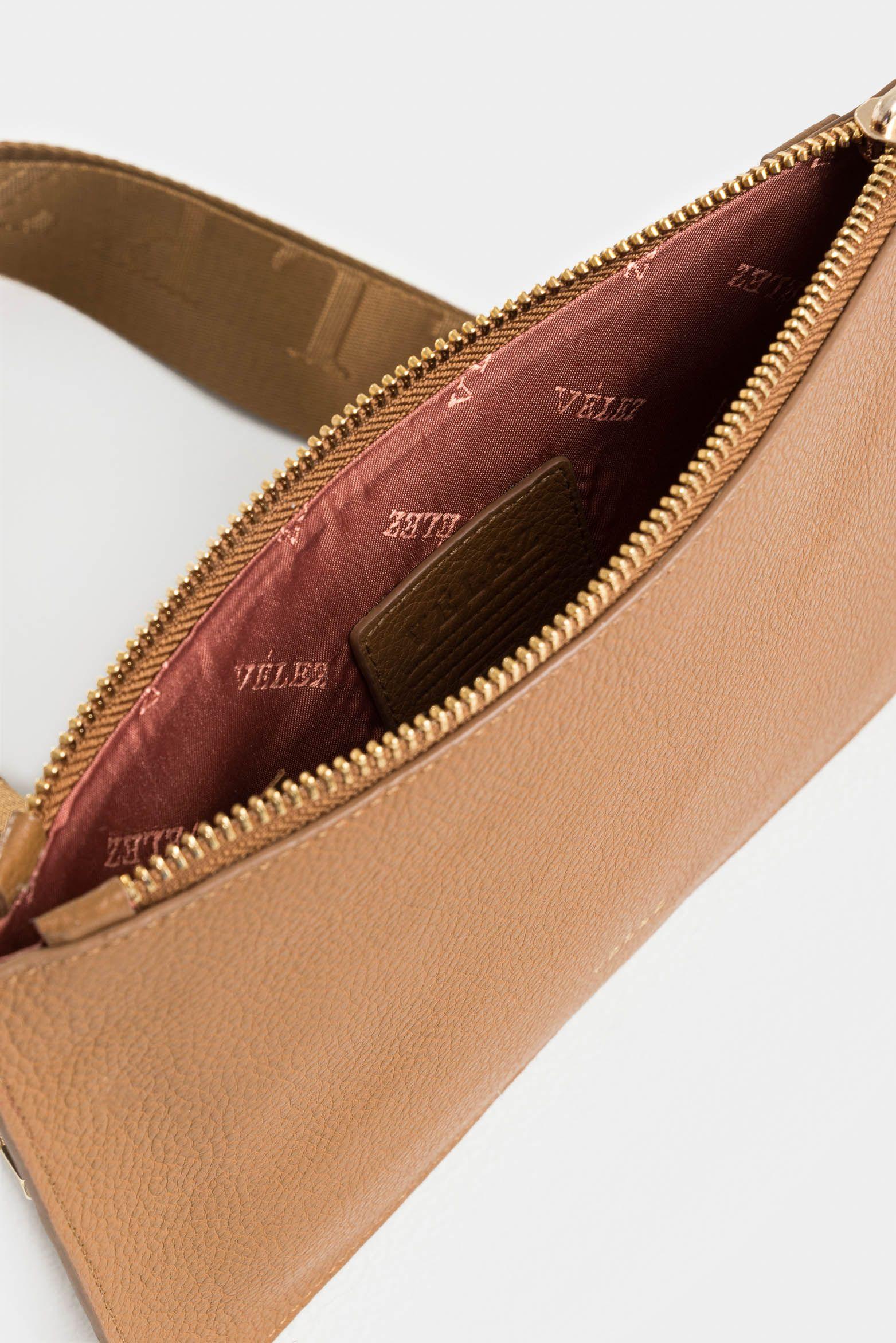 Vélez Cosmetiquera Delfos Cuero Mujer Miel-4