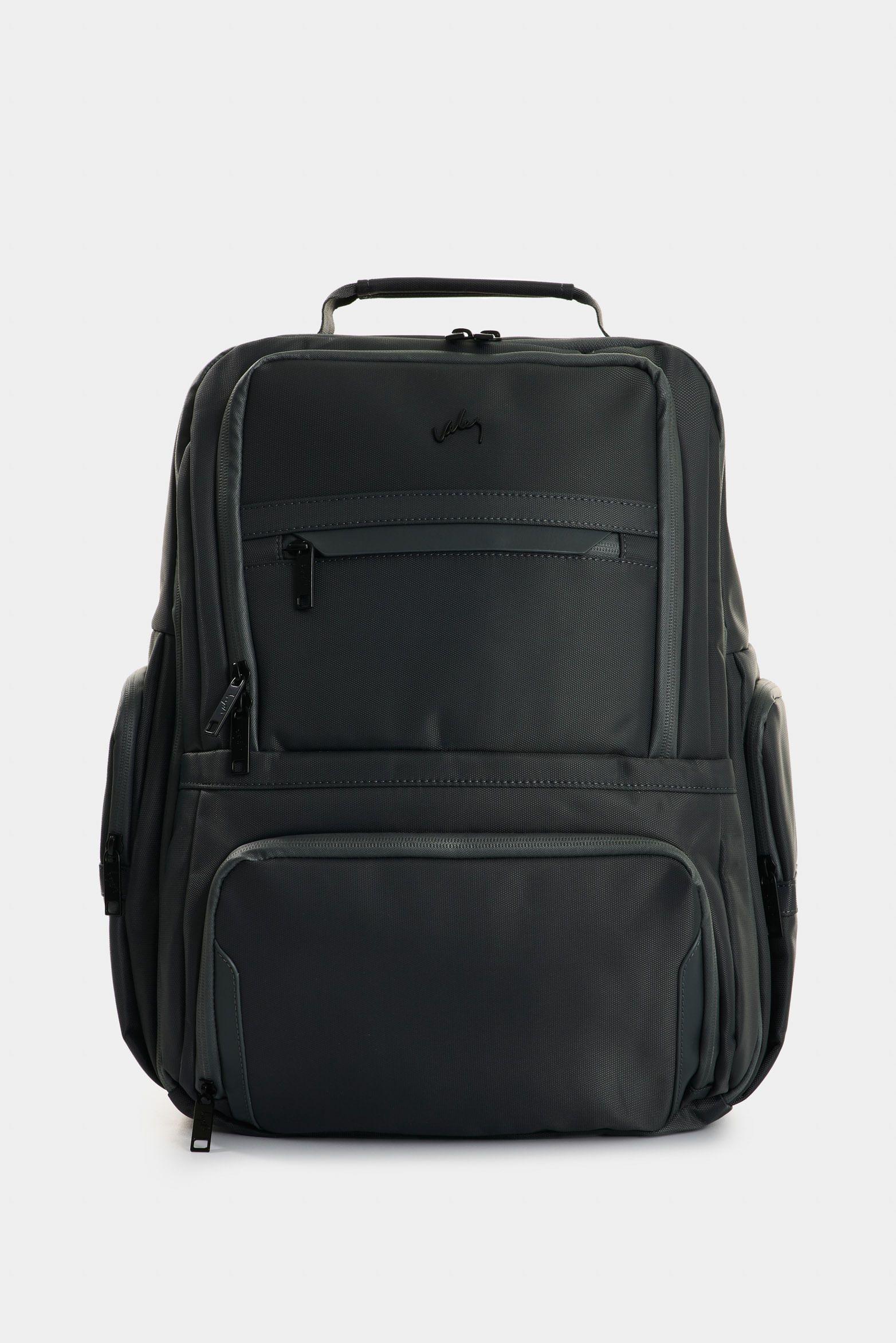 Vélez Morral Edén En Lona Y Cuero Hombre Multifuncional Gris-0