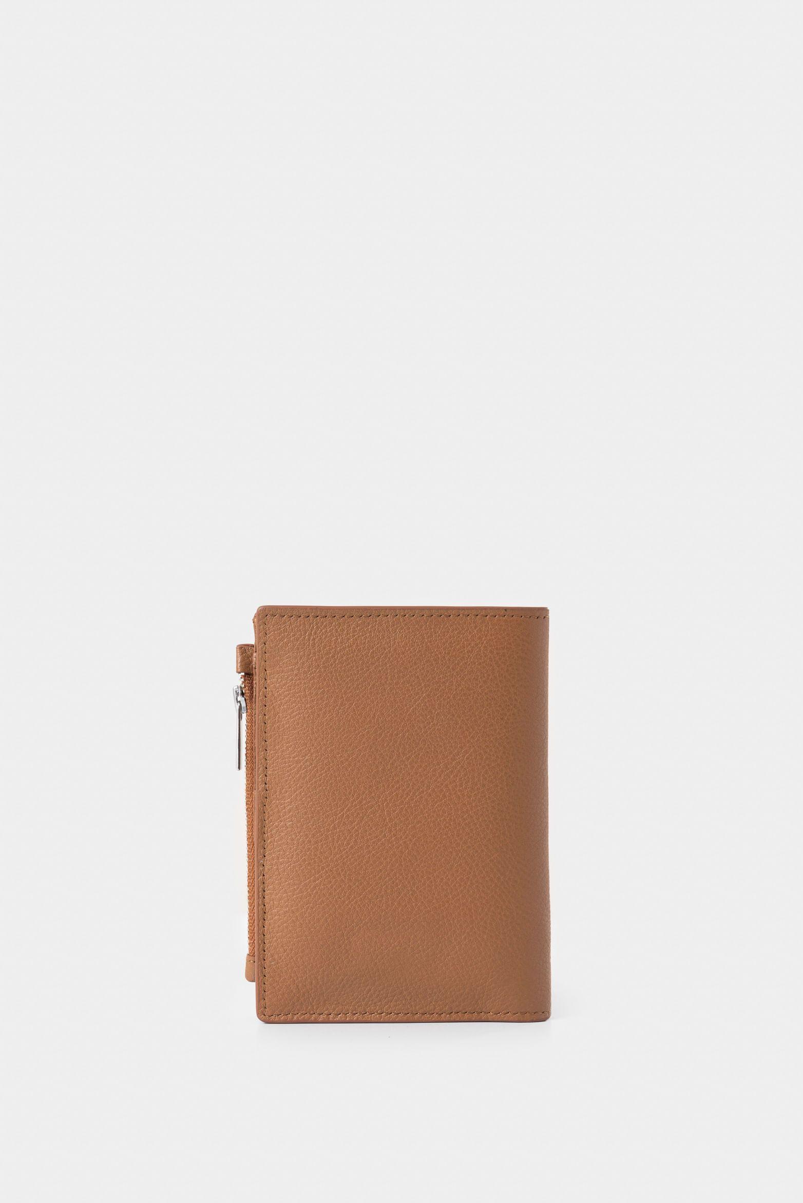 Vélez Billetera Olivia De Cuero Para Mujer Con Monedero Miel-2