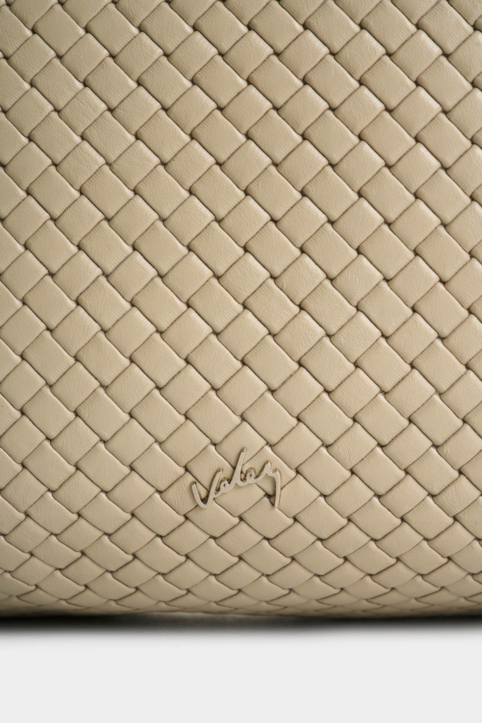 Vélez Cartera Bolso De Cuero Grabado Para Mujer Ocaso Arena-3