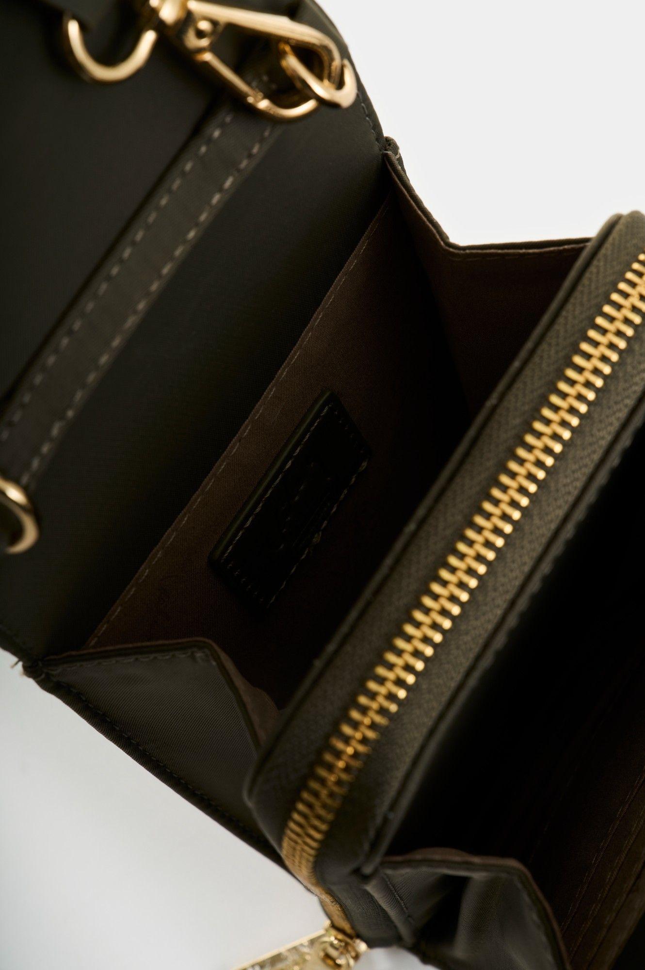 Vélez Cartera Bandolera Lona Y Cuero Mujer Astra Verde Oliva-4