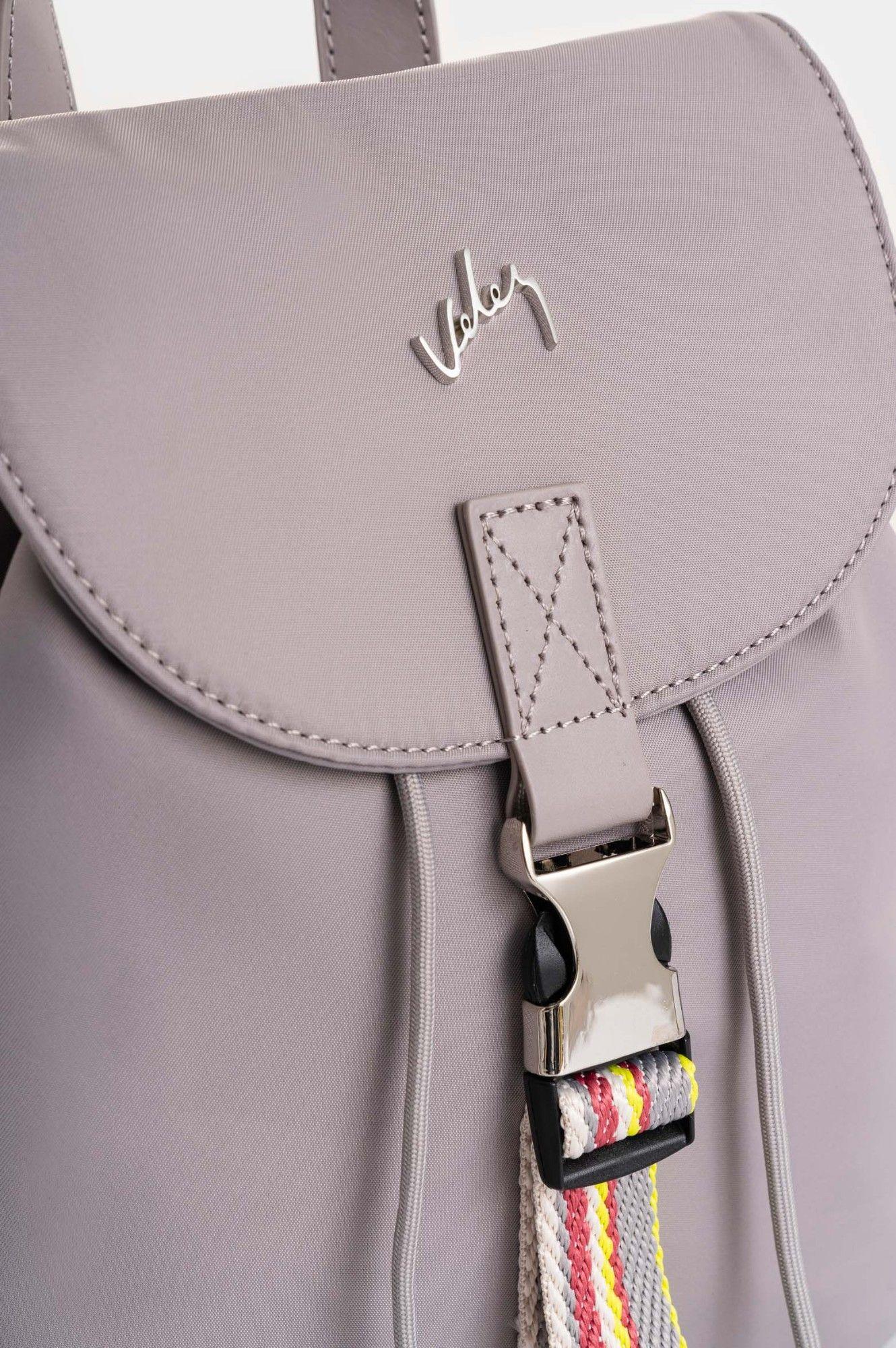 Vélez Morral Elora Lona y Cuero Para Mujer Contraste Gris-3